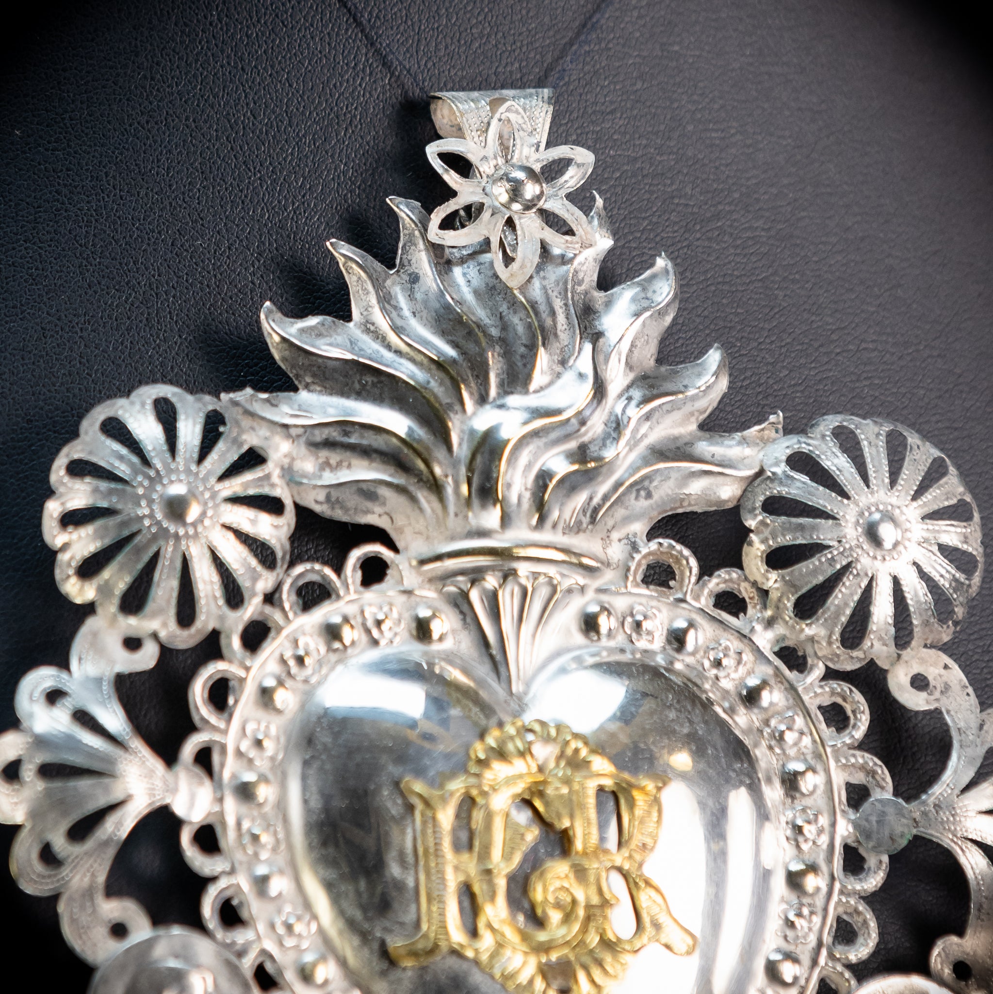 Solid Silver Votive Heart | 1800s Grace Received 5.7"