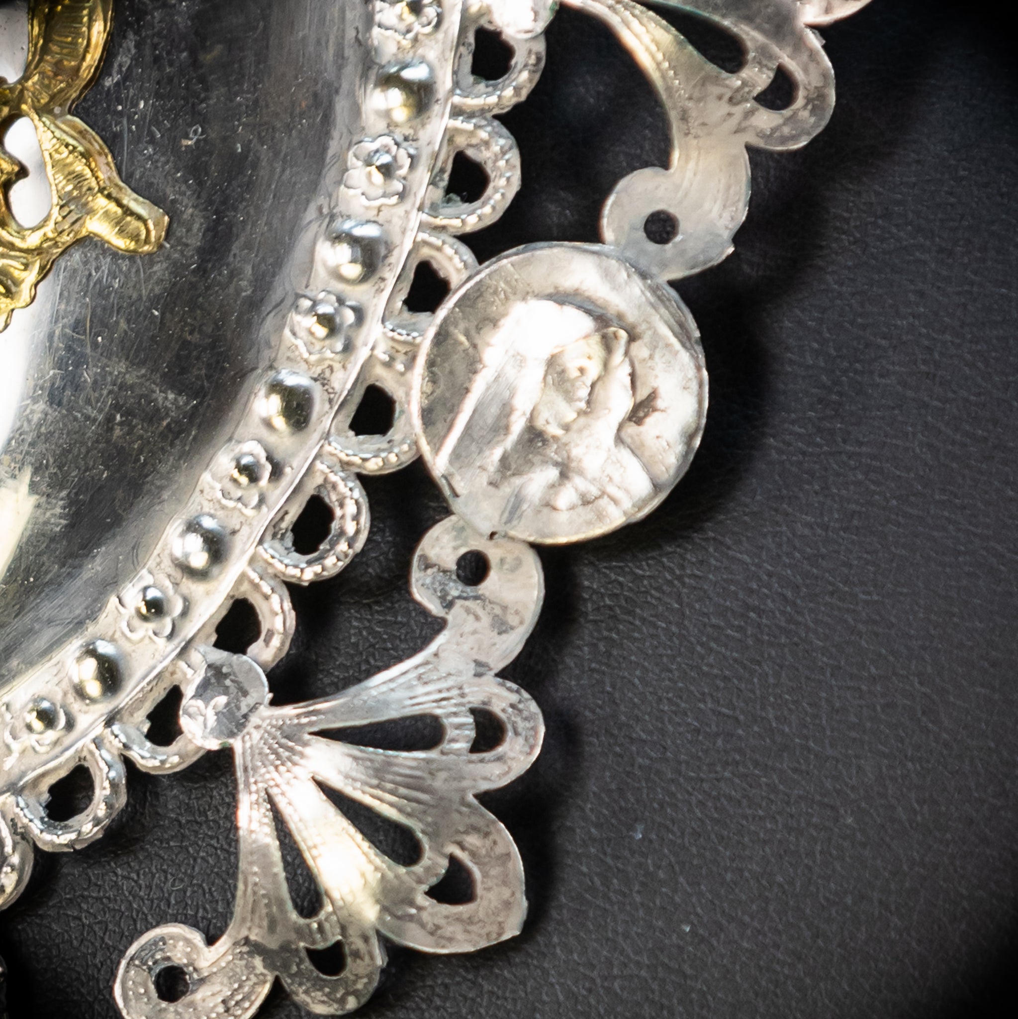 Solid Silver Votive Heart | 1800s Grace Received 5.7"