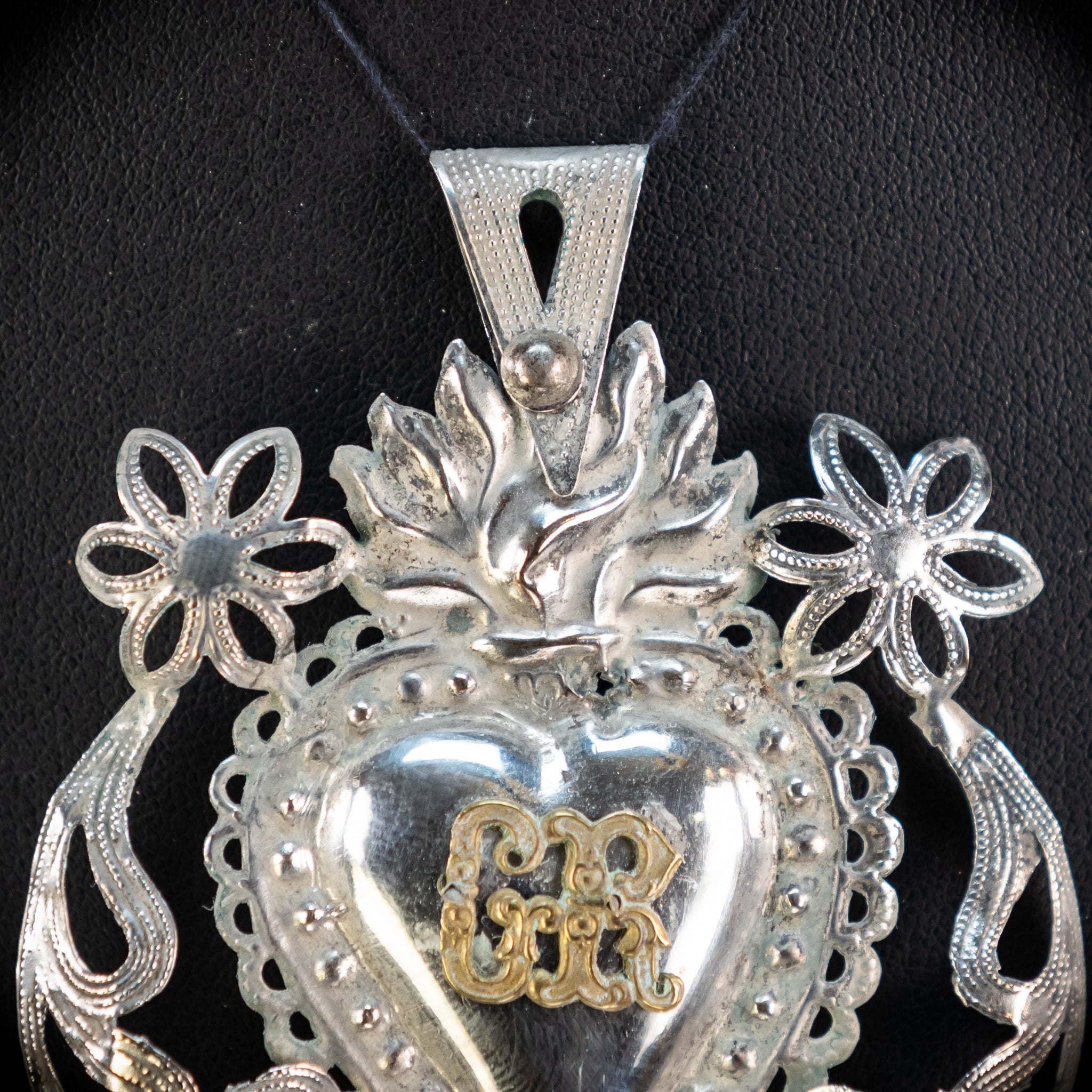 Solid Silver Votive Heart | 1800s Grace Received 3.5"