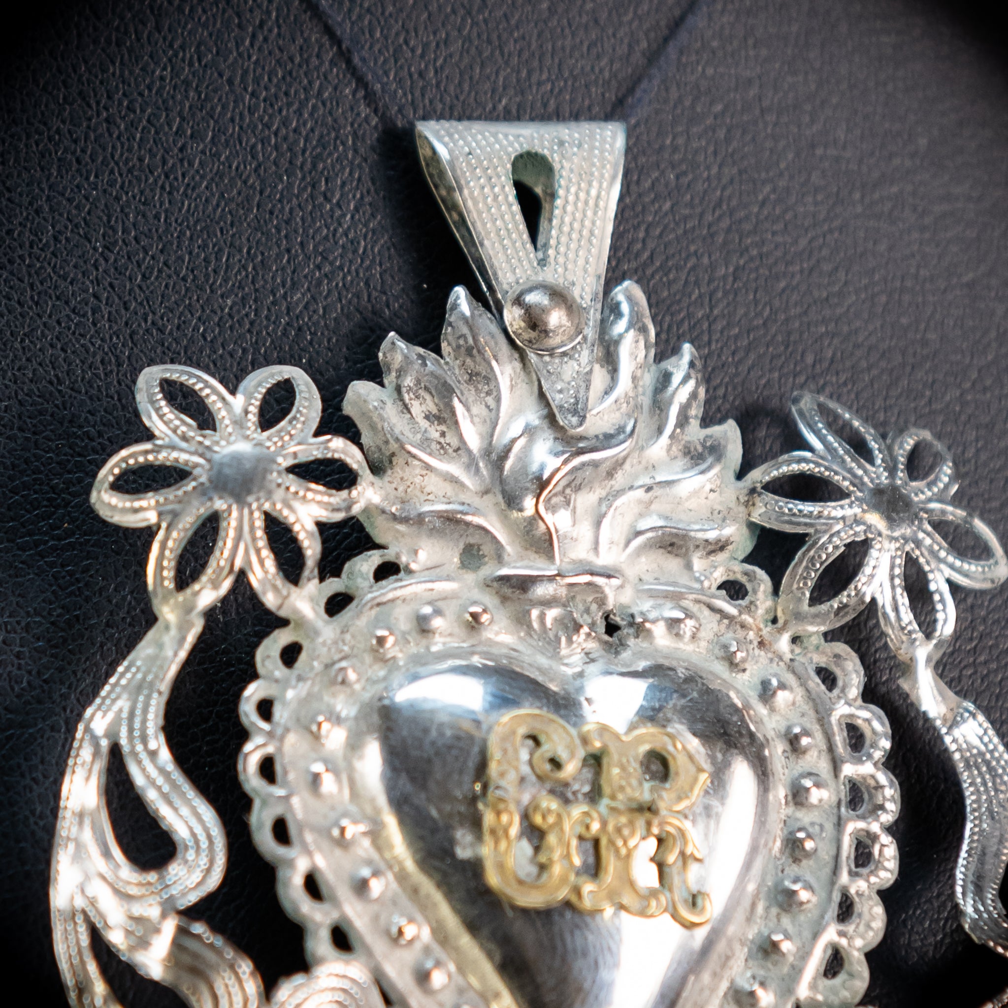 Solid Silver Votive Heart | 1800s Grace Received 3.5"