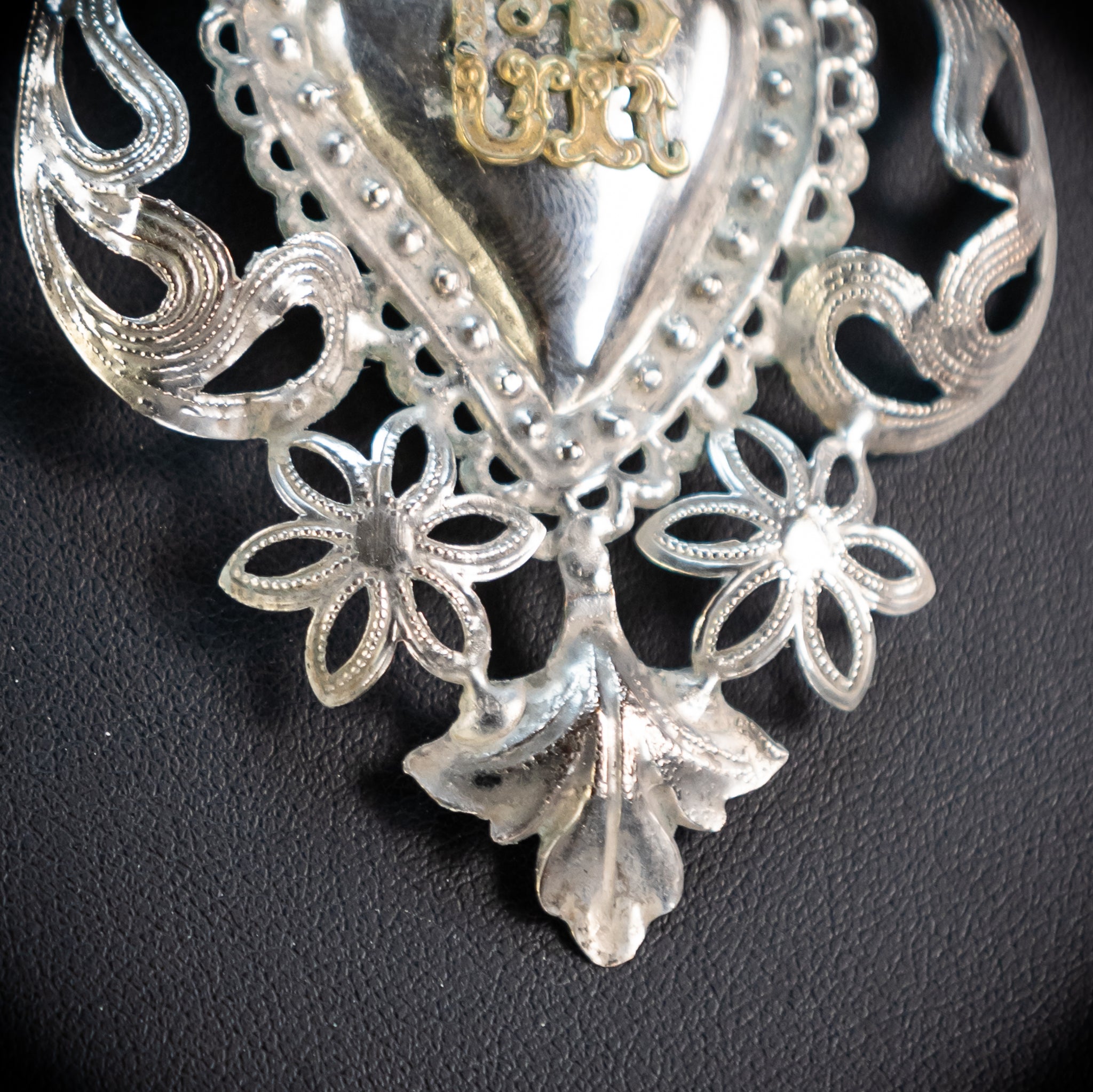 Solid Silver Votive Heart | 1800s Grace Received 3.5"