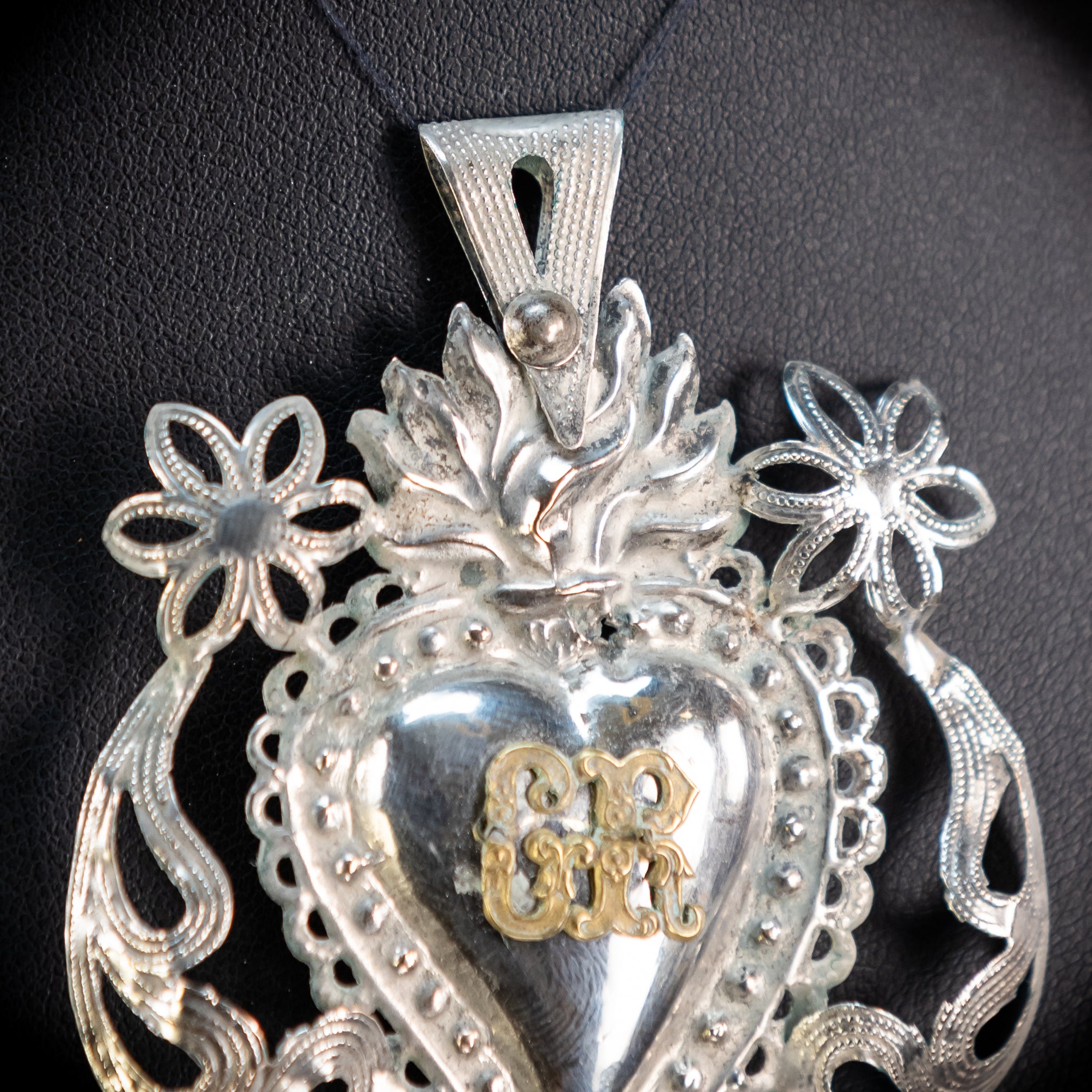 Solid Silver Votive Heart | 1800s Grace Received 3.5"