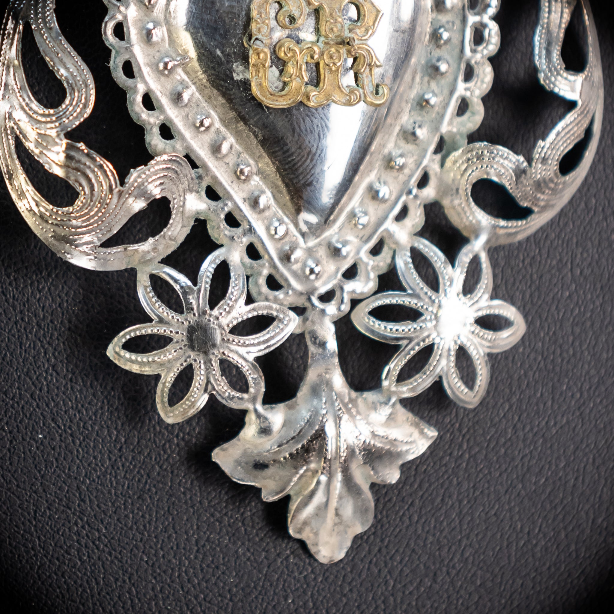 Solid Silver Votive Heart | 1800s Grace Received 3.5"