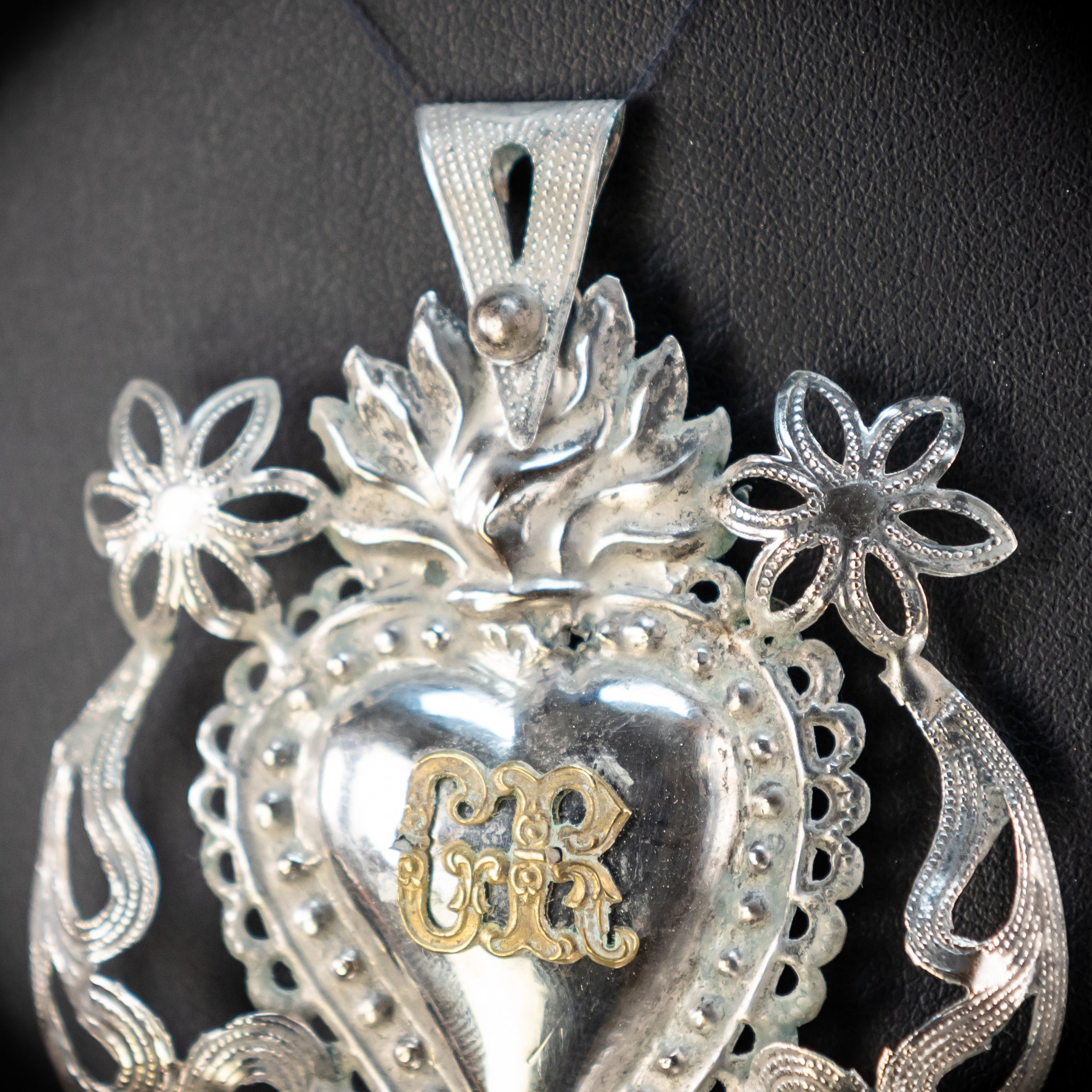 Solid Silver Votive Heart | 1800s Grace Received 3.5"