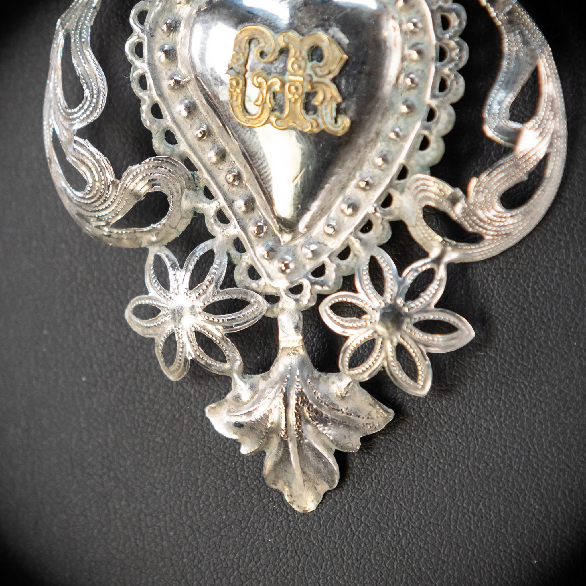 Solid Silver Votive Heart | 1800s Grace Received 3.5"