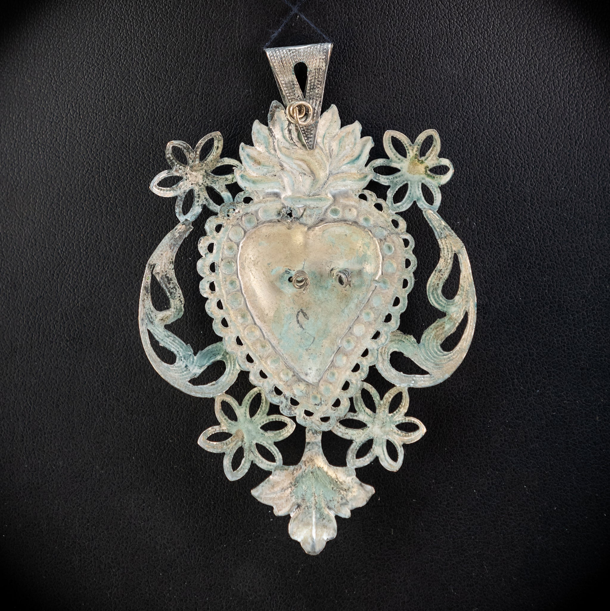 Solid Silver Votive Heart | 1800s Grace Received 3.5"