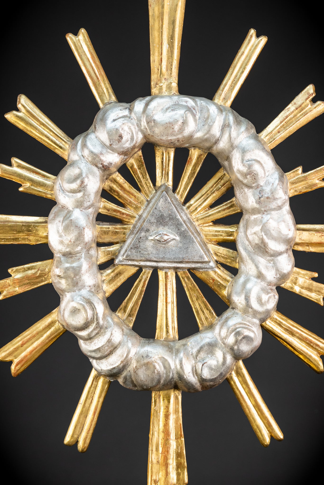 The Eye of Providence Baroque Wooden Sculpture | 1700s Antique