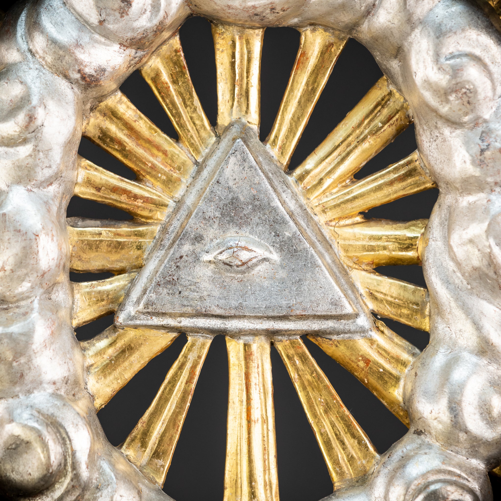The Eye of Providence Baroque Wooden Sculpture | 1700s Antique