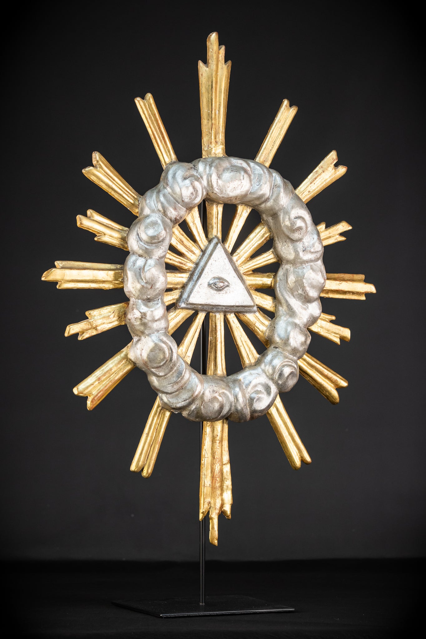 The Eye of Providence Baroque Wooden Sculpture | 1700s Antique