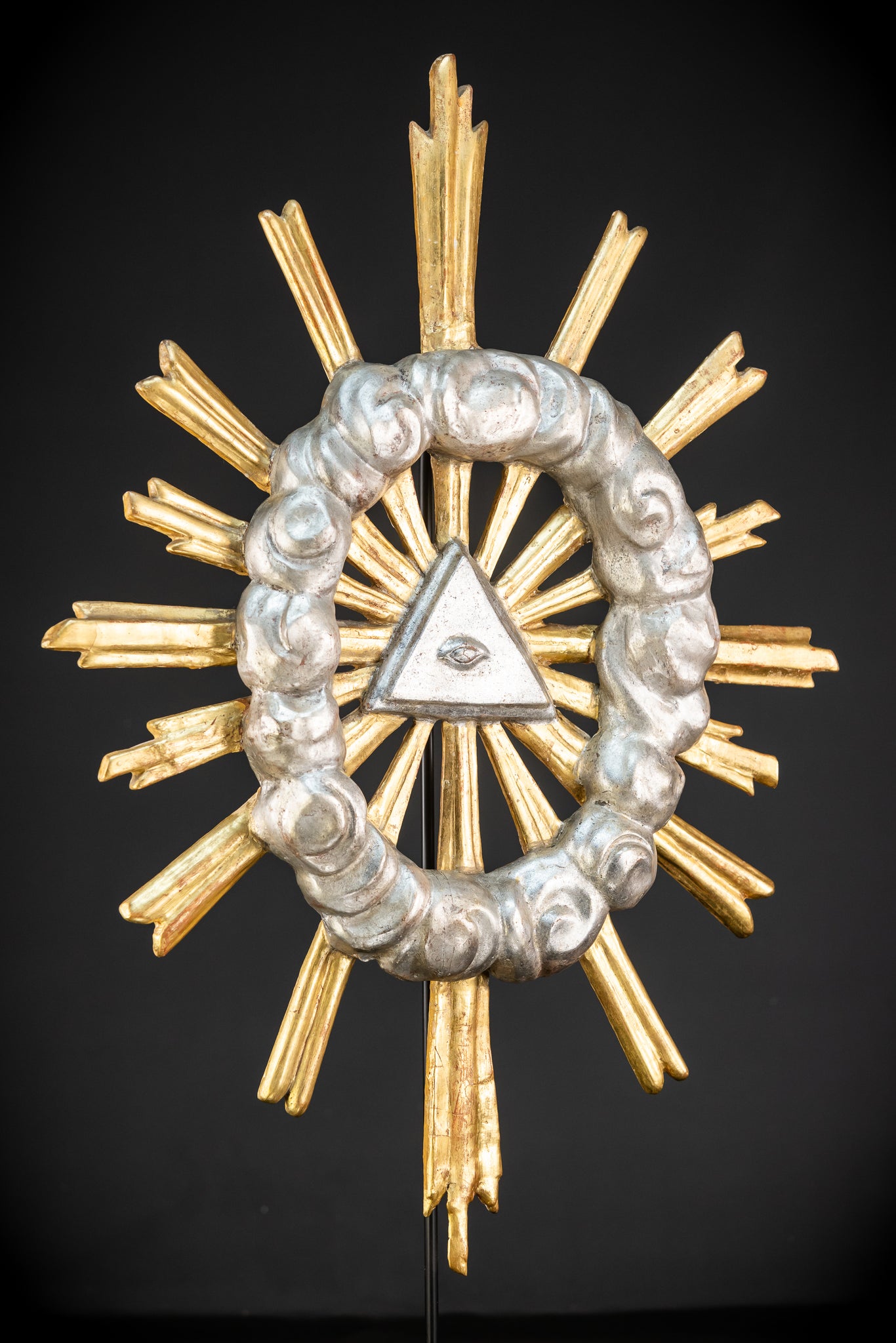 The Eye of Providence Baroque Wooden Sculpture | 1700s Antique