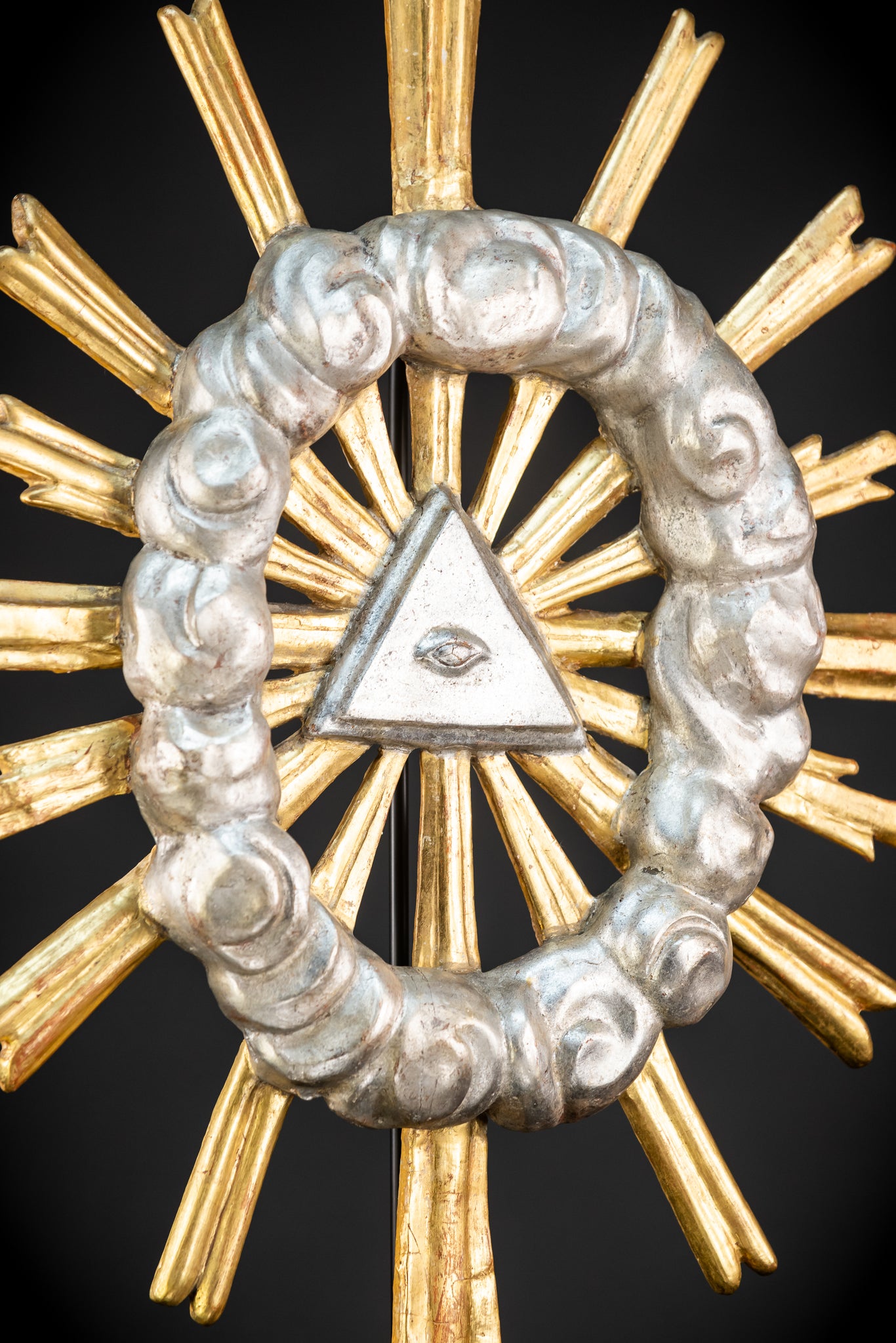 The Eye of Providence Baroque Wooden Sculpture | 1700s Antique