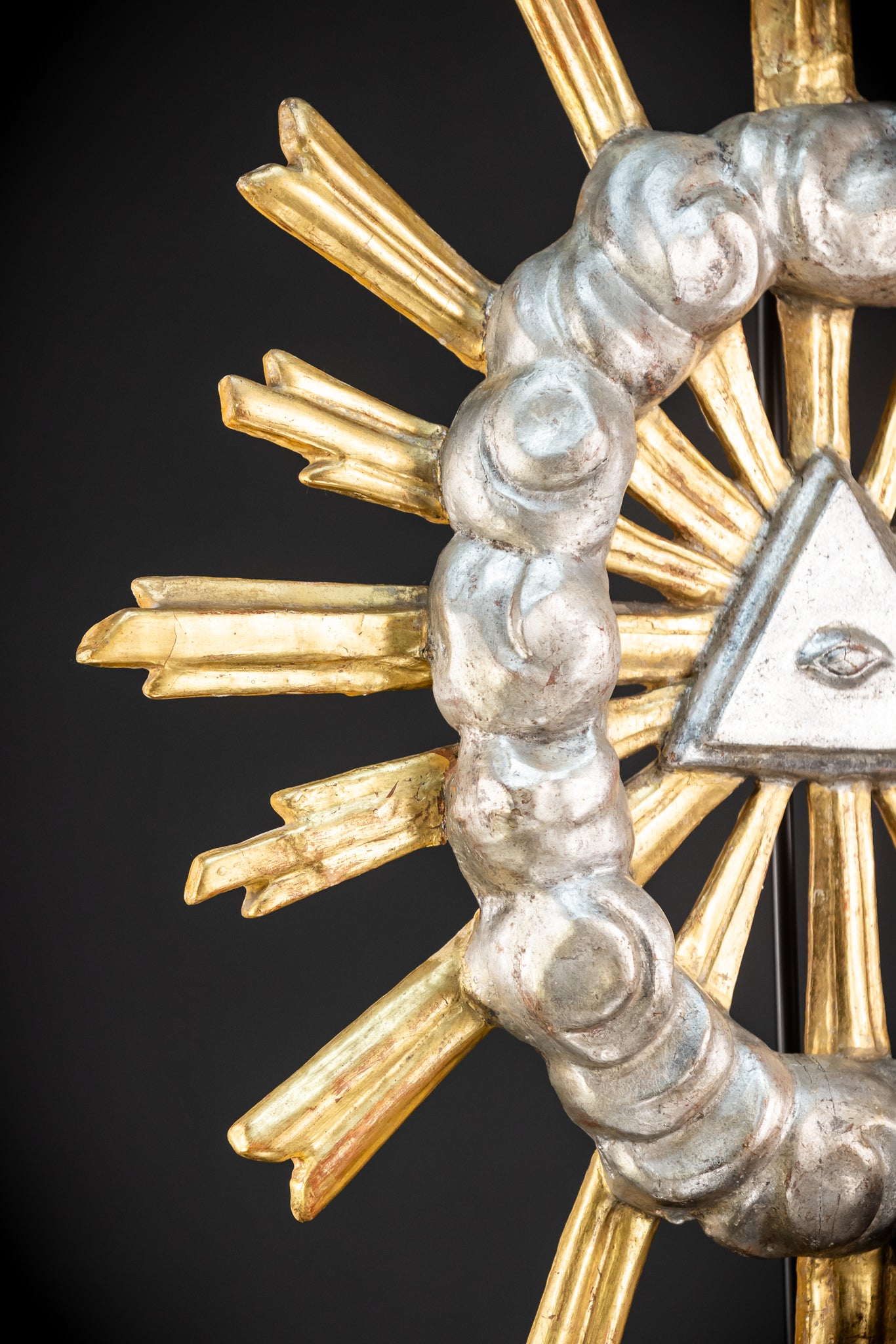 The Eye of Providence Baroque Wooden Sculpture | 1700s Antique