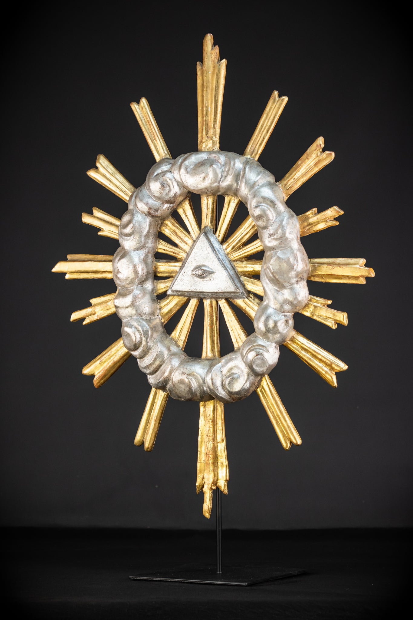 The Eye of Providence Baroque Wooden Sculpture | 1700s Antique
