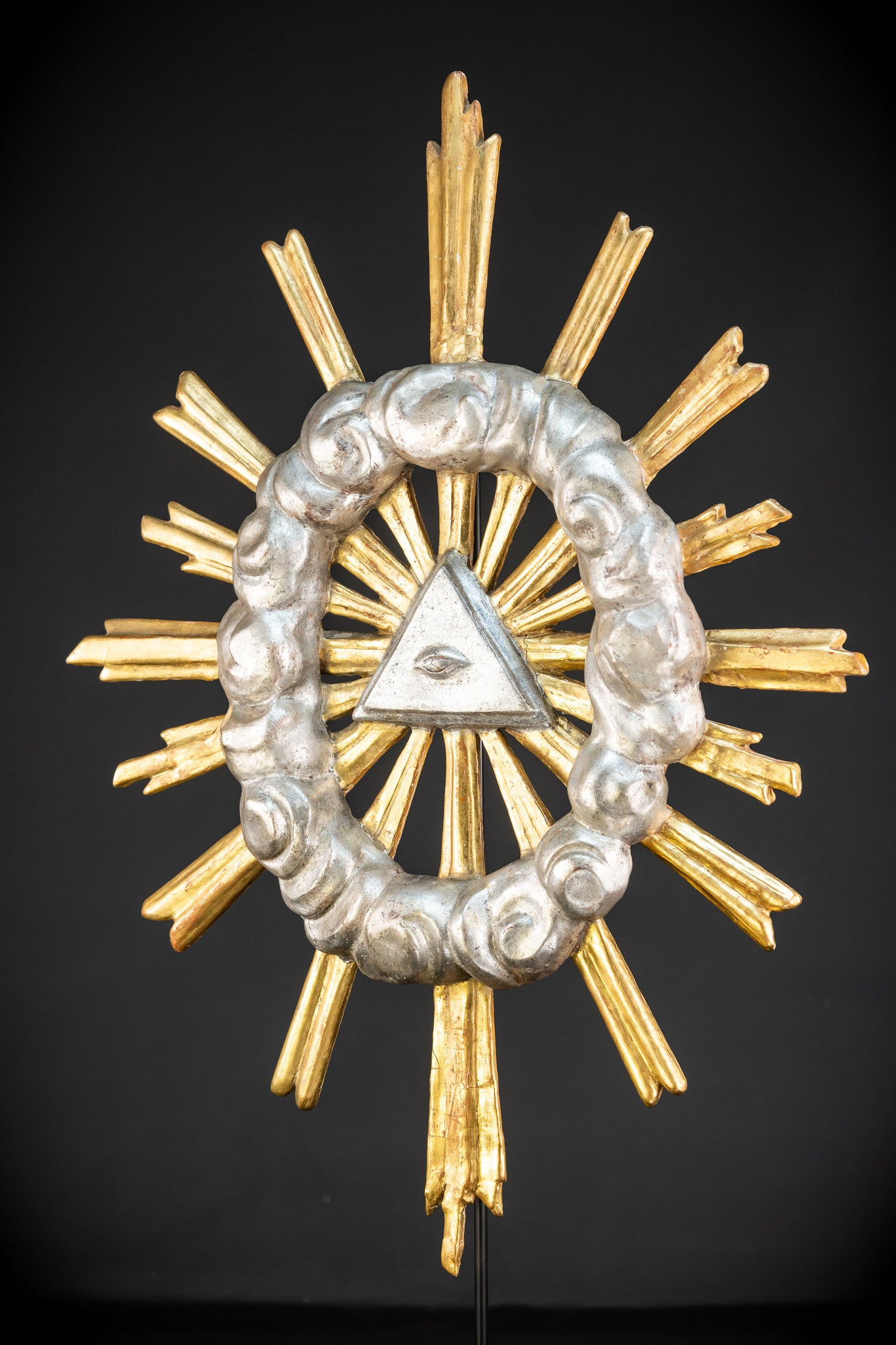 The Eye of Providence Baroque Wooden Sculpture | 1700s Antique