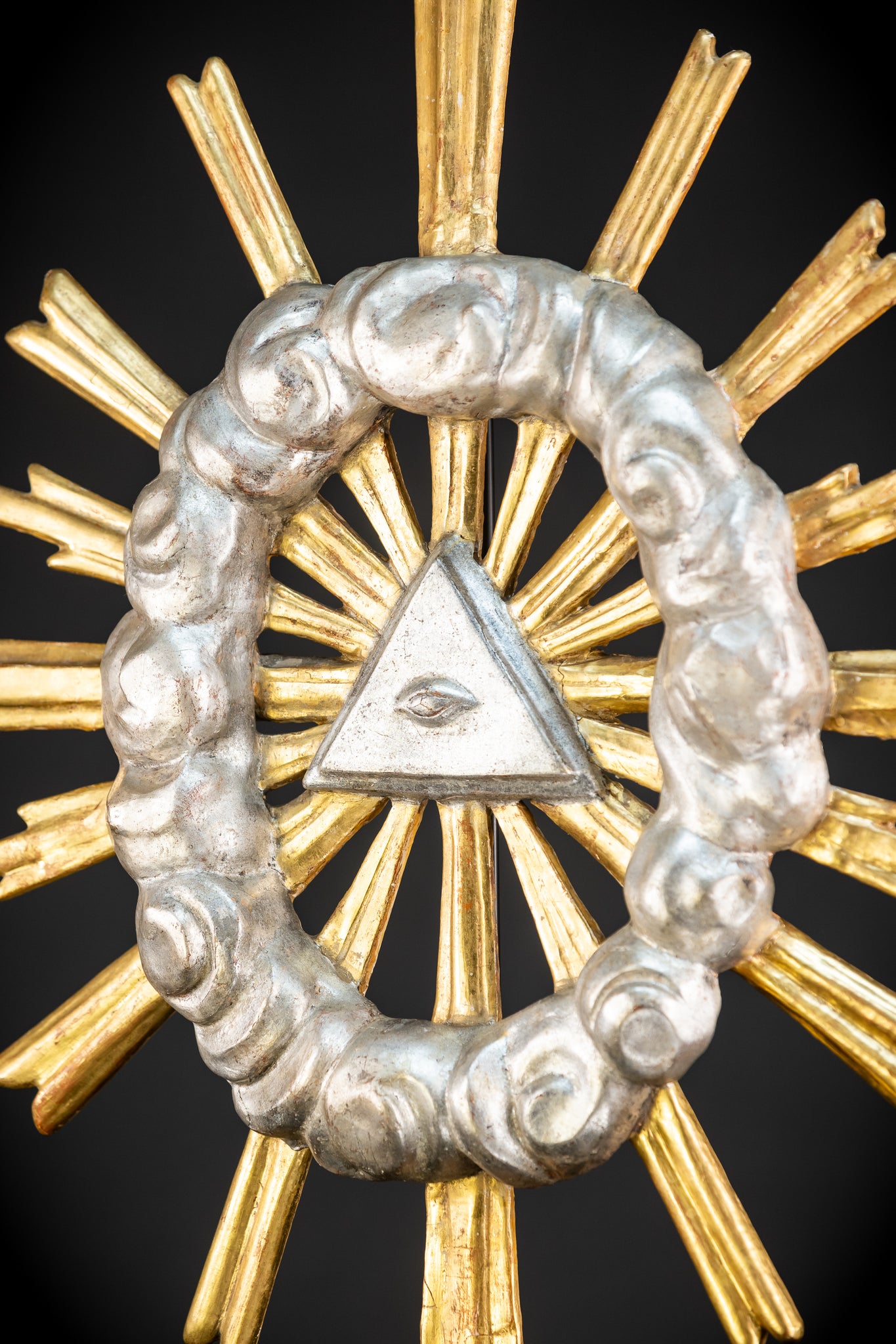 The Eye of Providence Baroque Wooden Sculpture | 1700s Antique