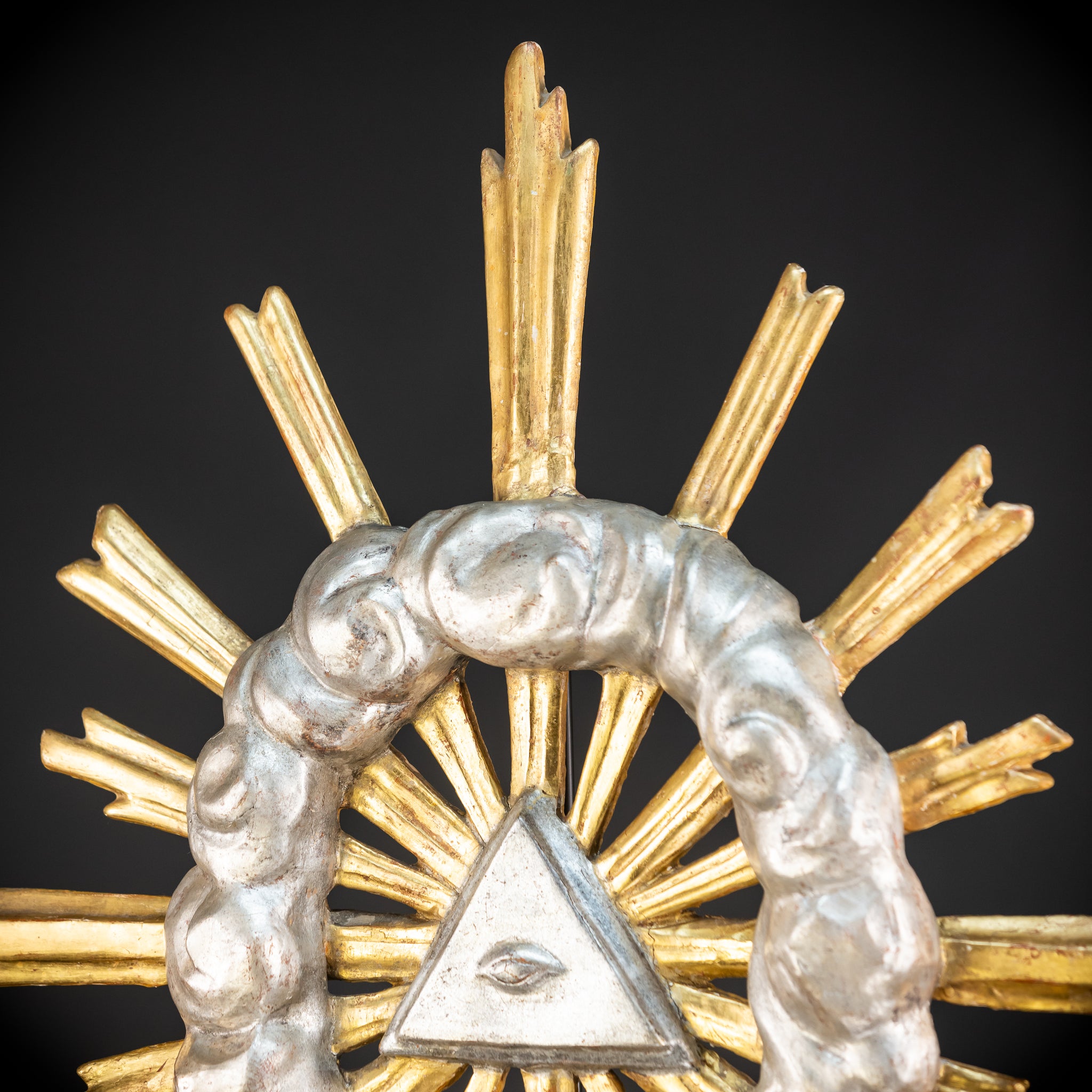 The Eye of Providence Baroque Wooden Sculpture | 1700s Antique