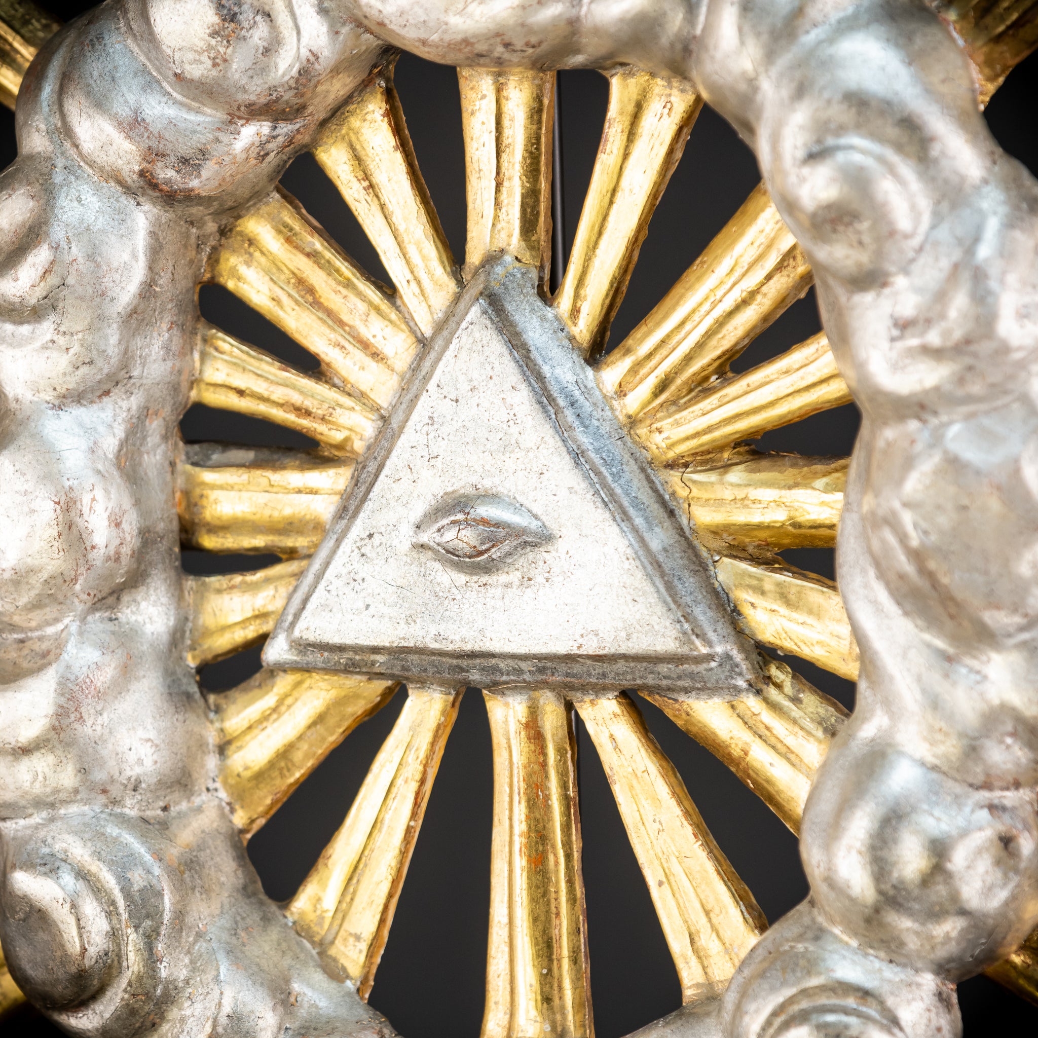 The Eye of Providence Baroque Wooden Sculpture | 1700s Antique