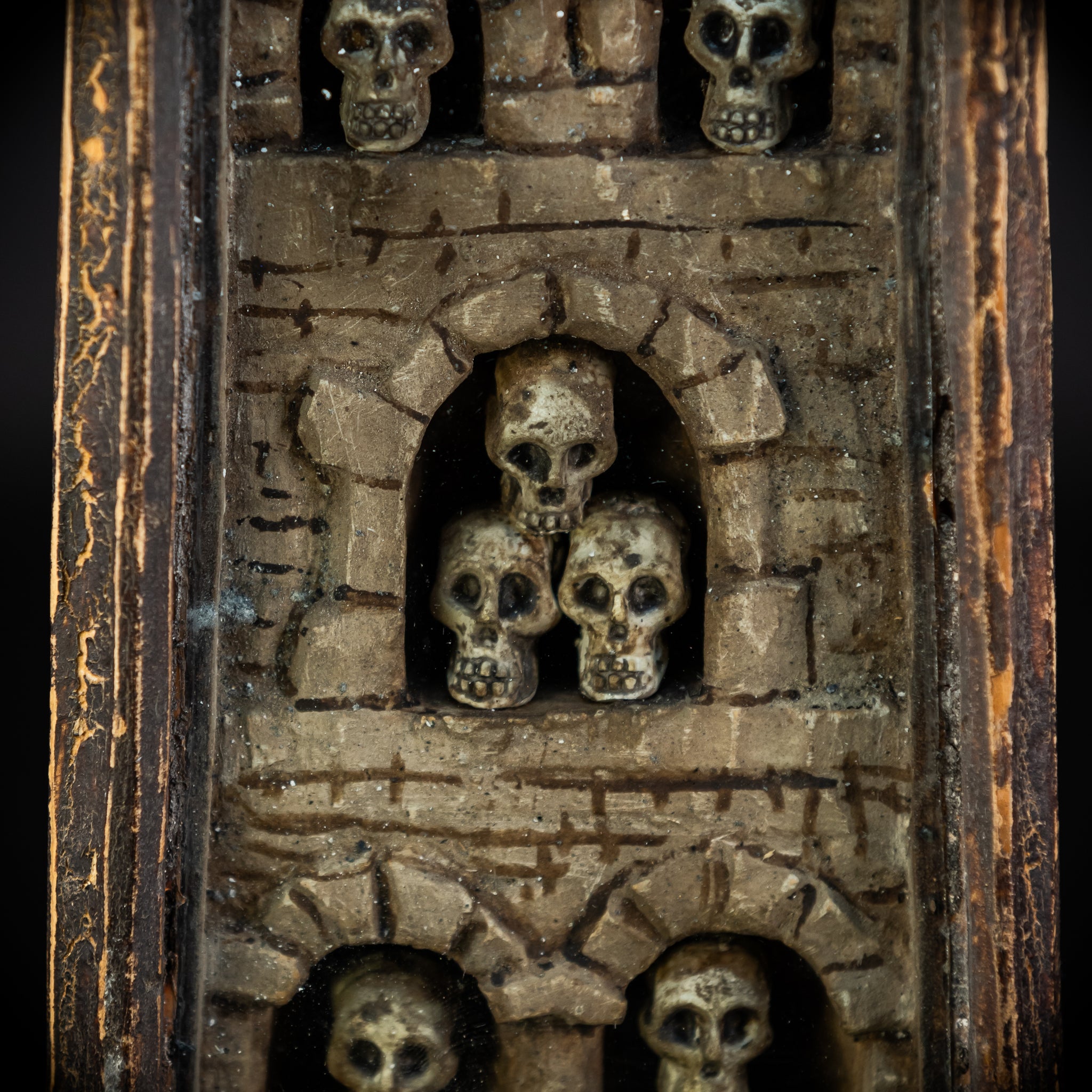 Memento Mori Wood Carving | 1700s Antique | 10.2" / 26 cm