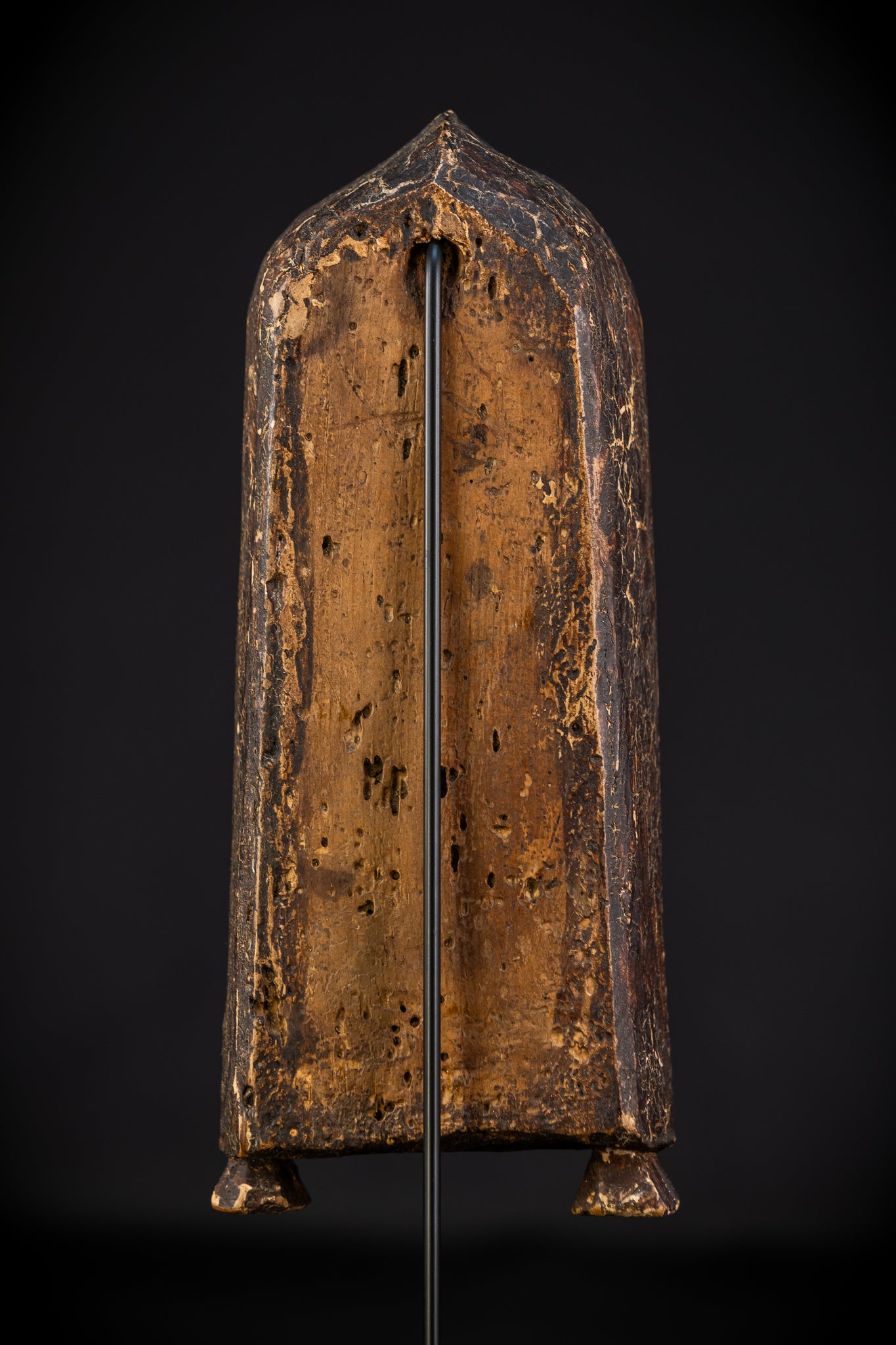 Memento Mori Wood Carving | 1700s Antique | 10.2" / 26 cm