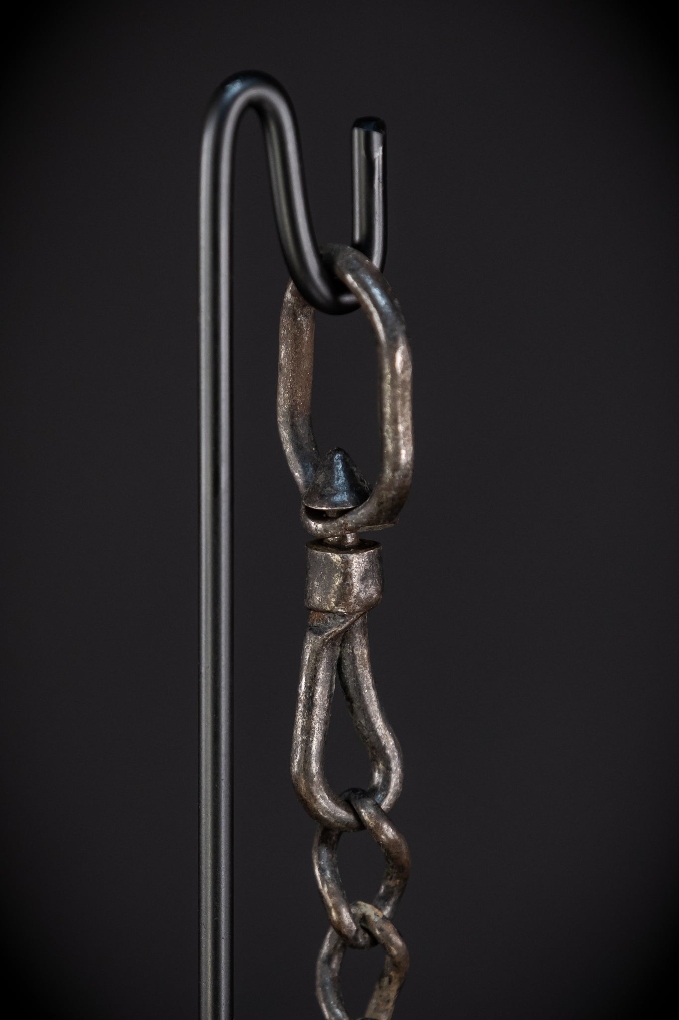 Memento Mori Wood Carving with Chain | Italian 1700s Antique