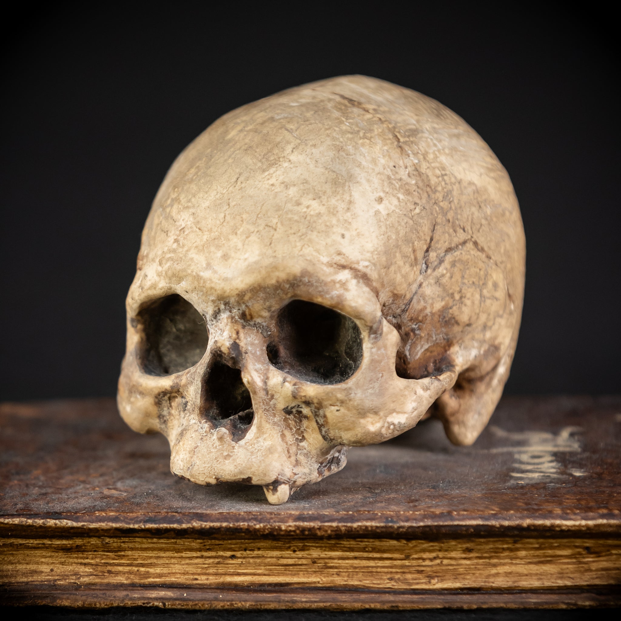 Memento Mori Wooden Sculpture | 1700s Antique