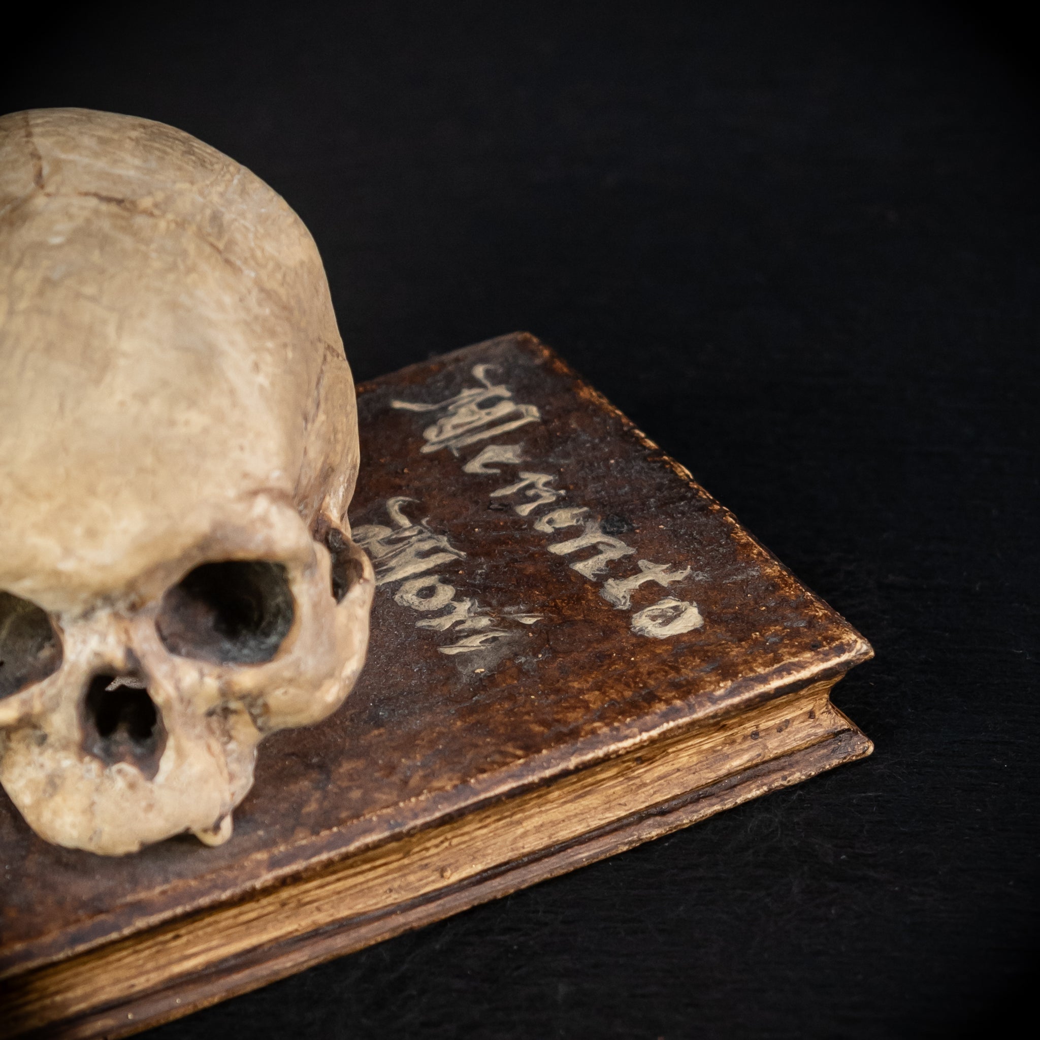 Memento Mori Wooden Sculpture | 1700s Antique