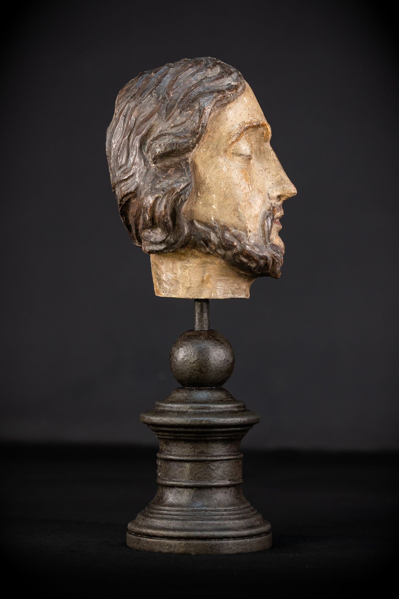 Memento Mori Wood Carving | Italian 1700s Antique 7.3"
