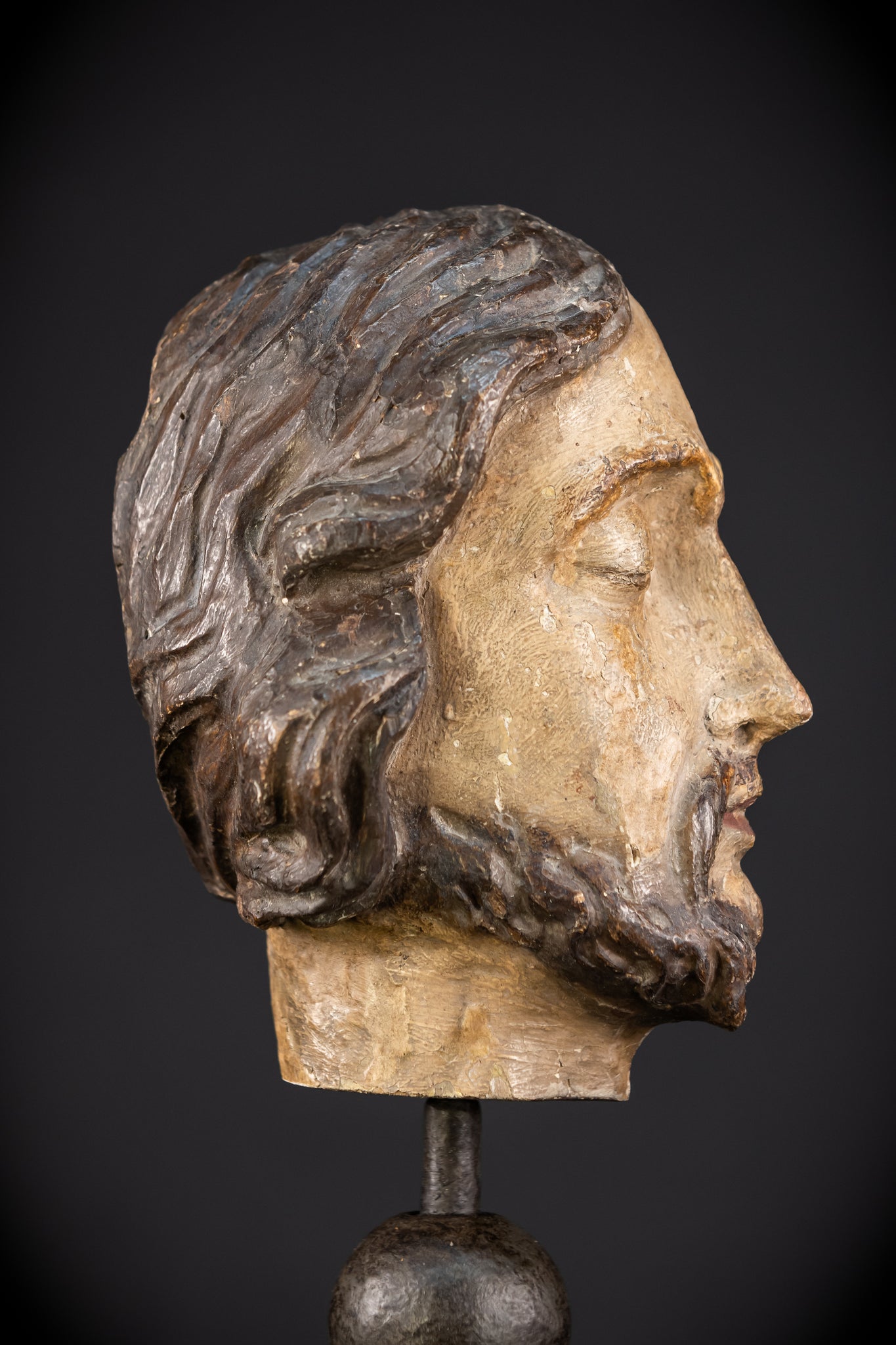 Memento Mori Wood Carving | Italian 1700s Antique 7.3"