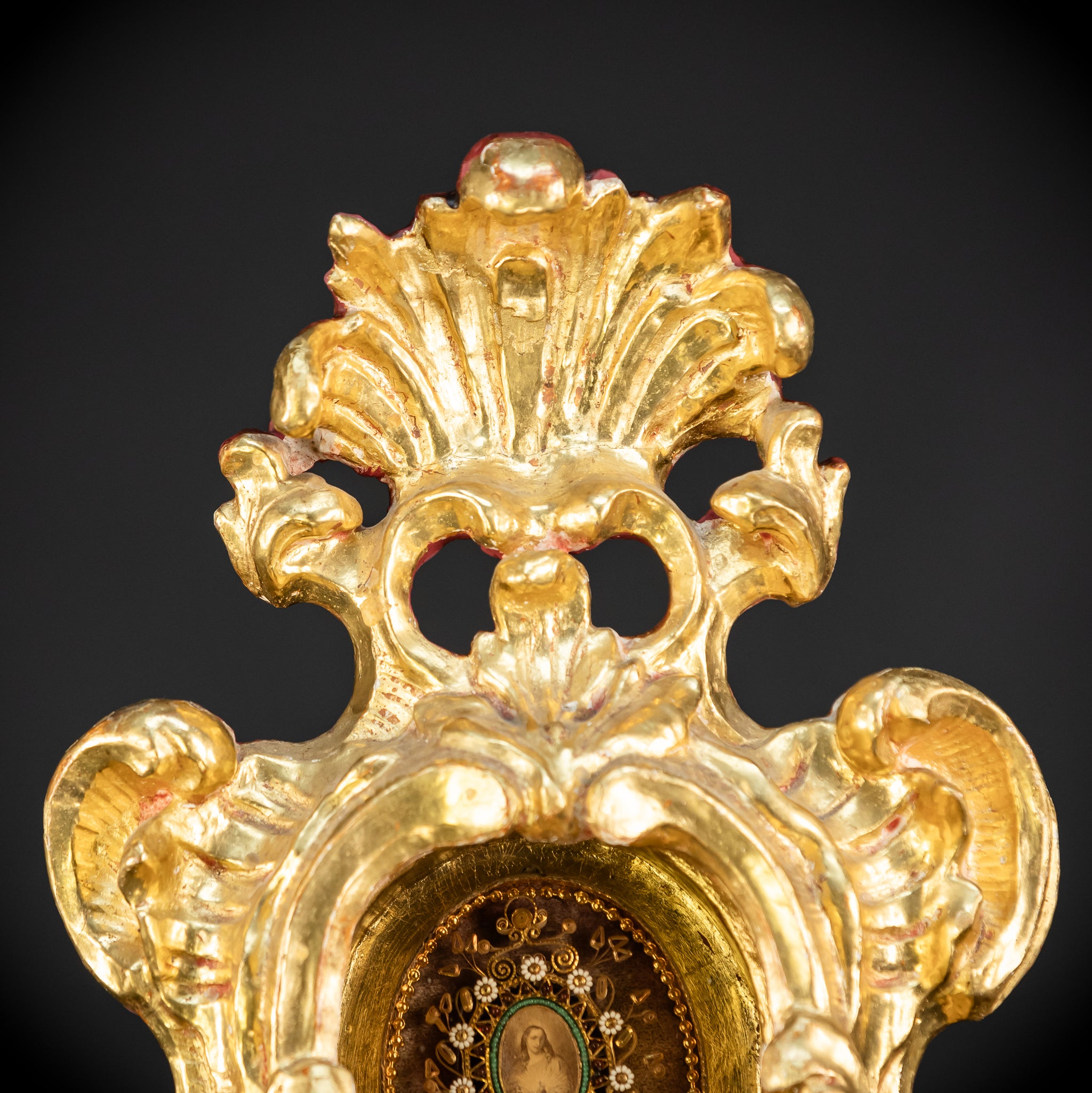 Reliquary Antique 18th Century 22" / 56 cm