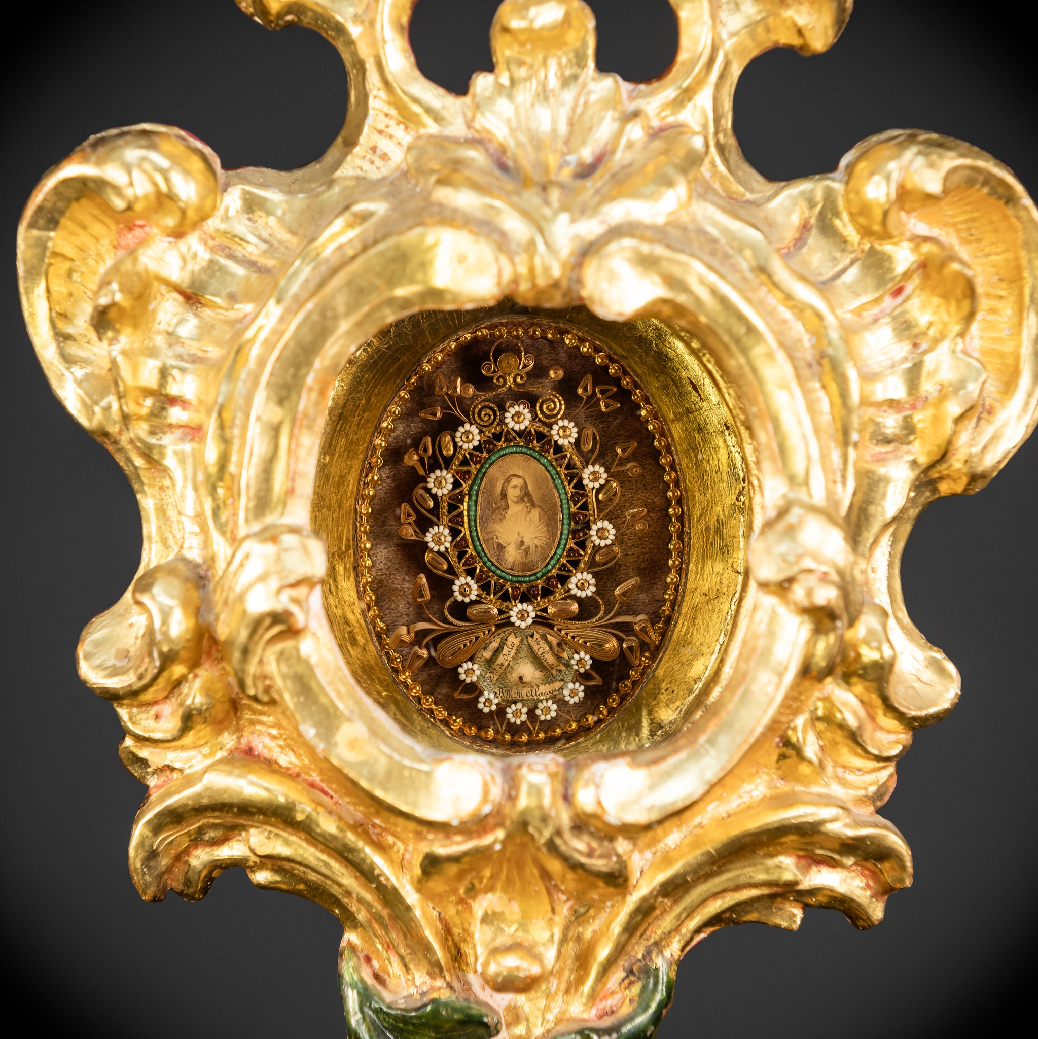 Reliquary Antique 18th Century 22" / 56 cm
