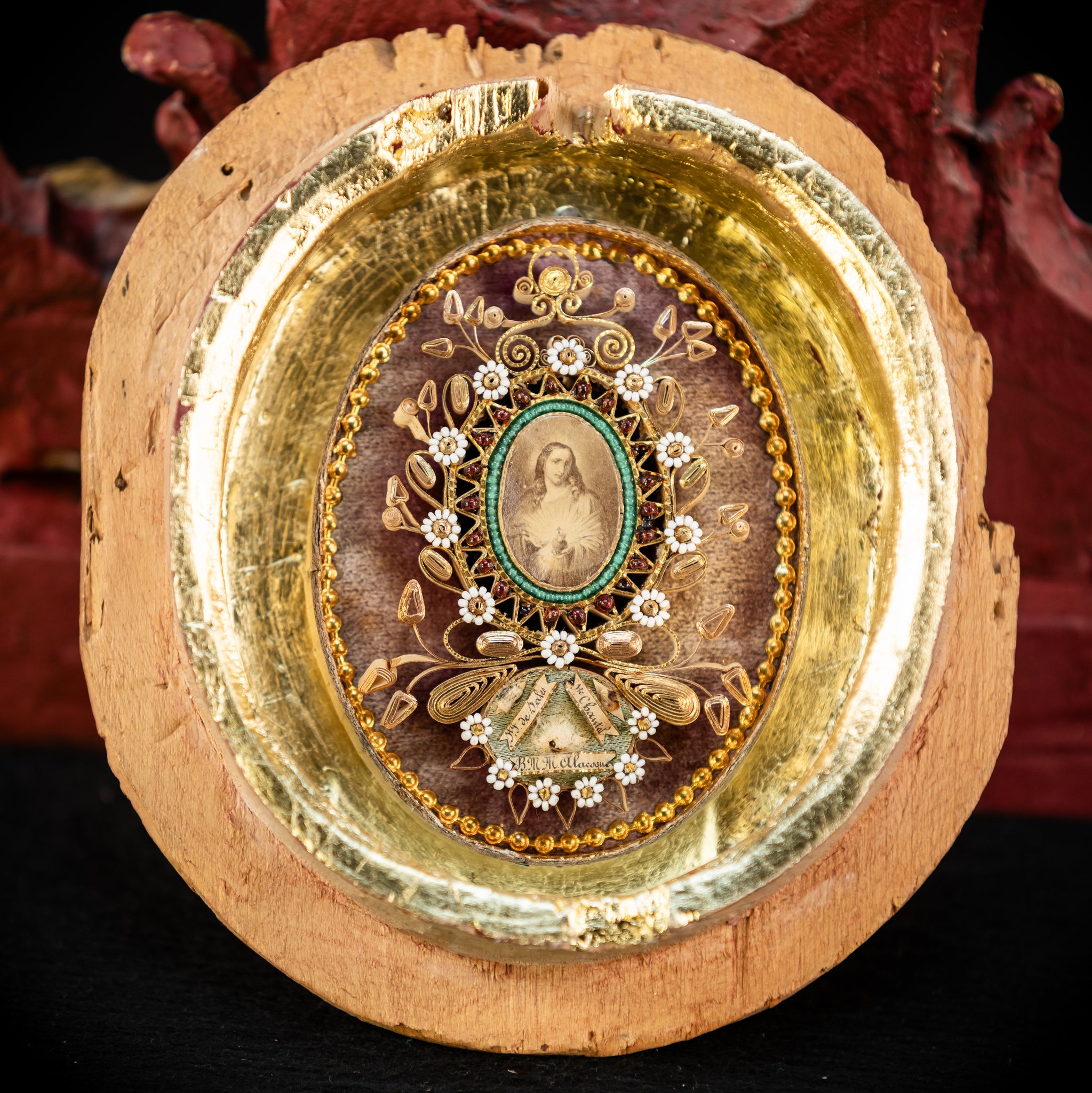 Reliquary Antique 18th Century 22" / 56 cm