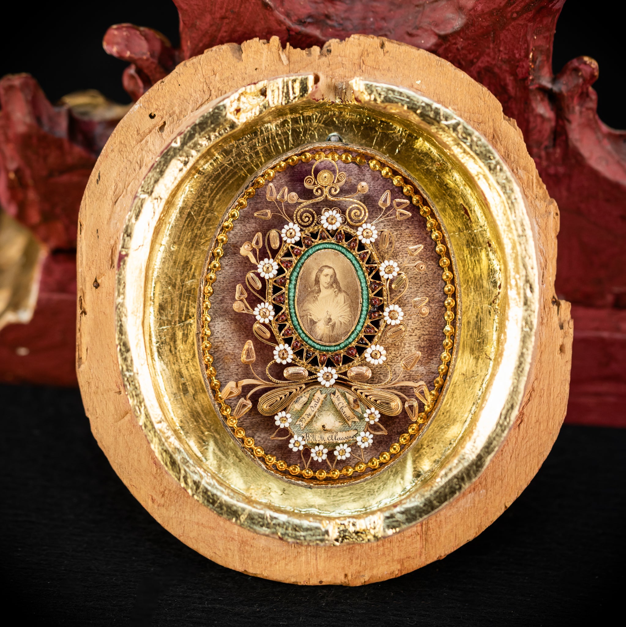 Reliquary Antique 18th Century 22" / 56 cm
