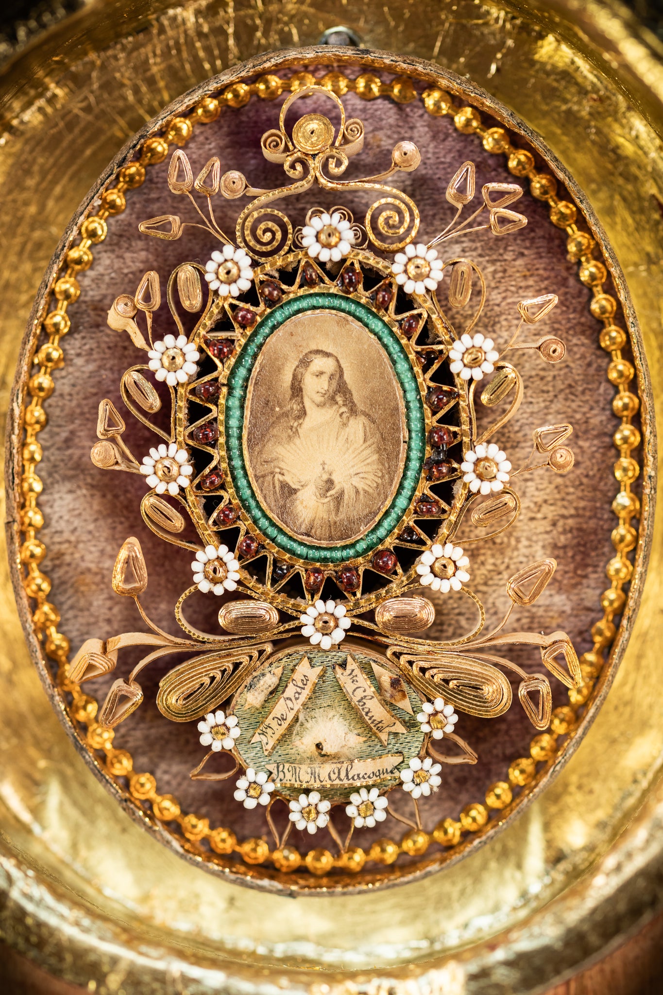 Reliquary Antique 18th Century 22" / 56 cm