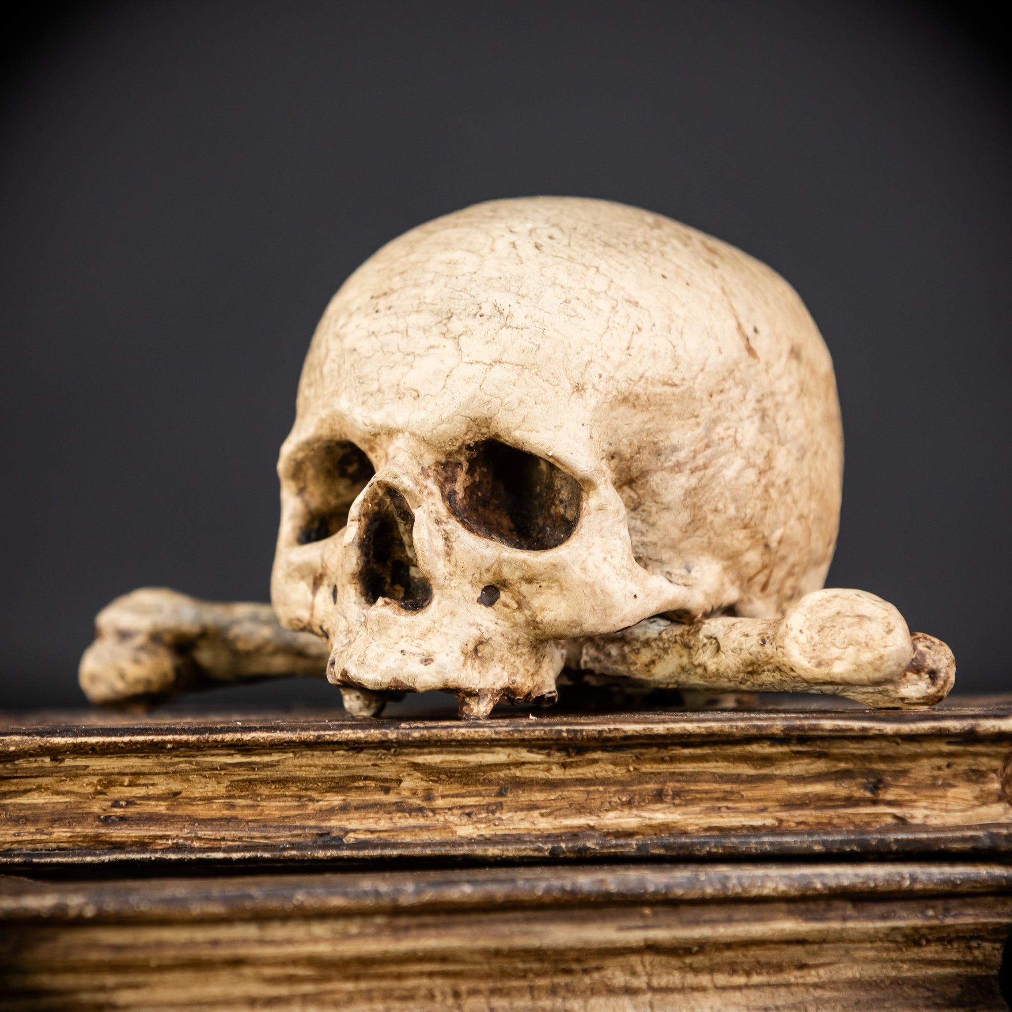 Healers Memento Mori Wooden Sculpture | 18th Century