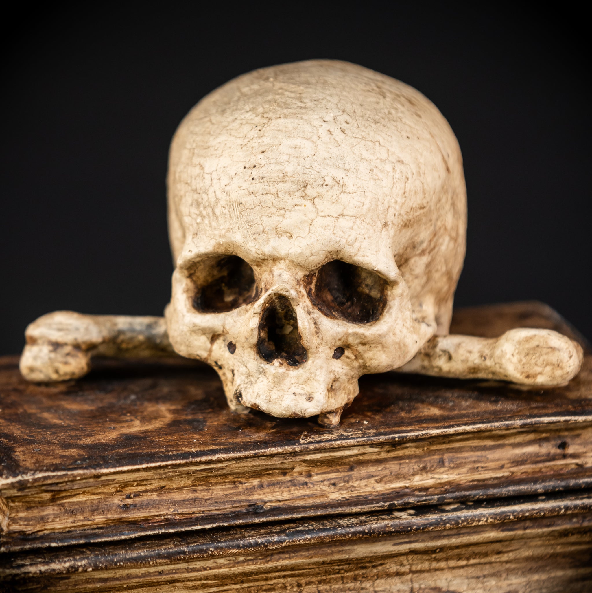 Healers Memento Mori Wooden Sculpture | 18th Century