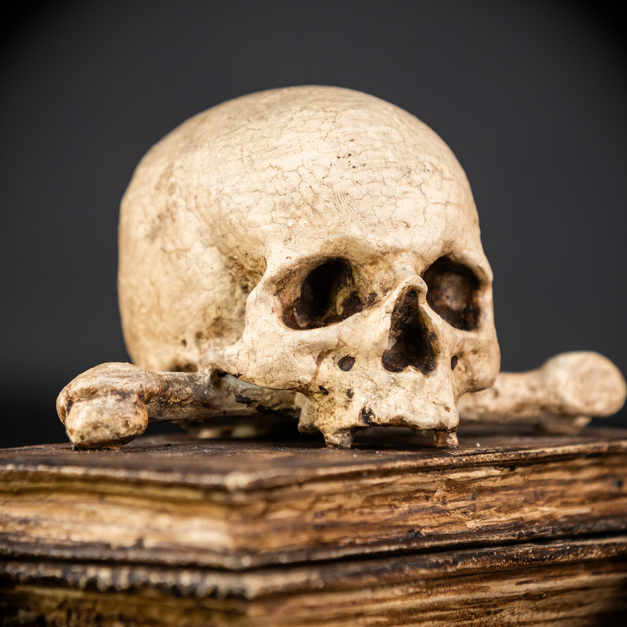 Healers Memento Mori Wooden Sculpture | 18th Century