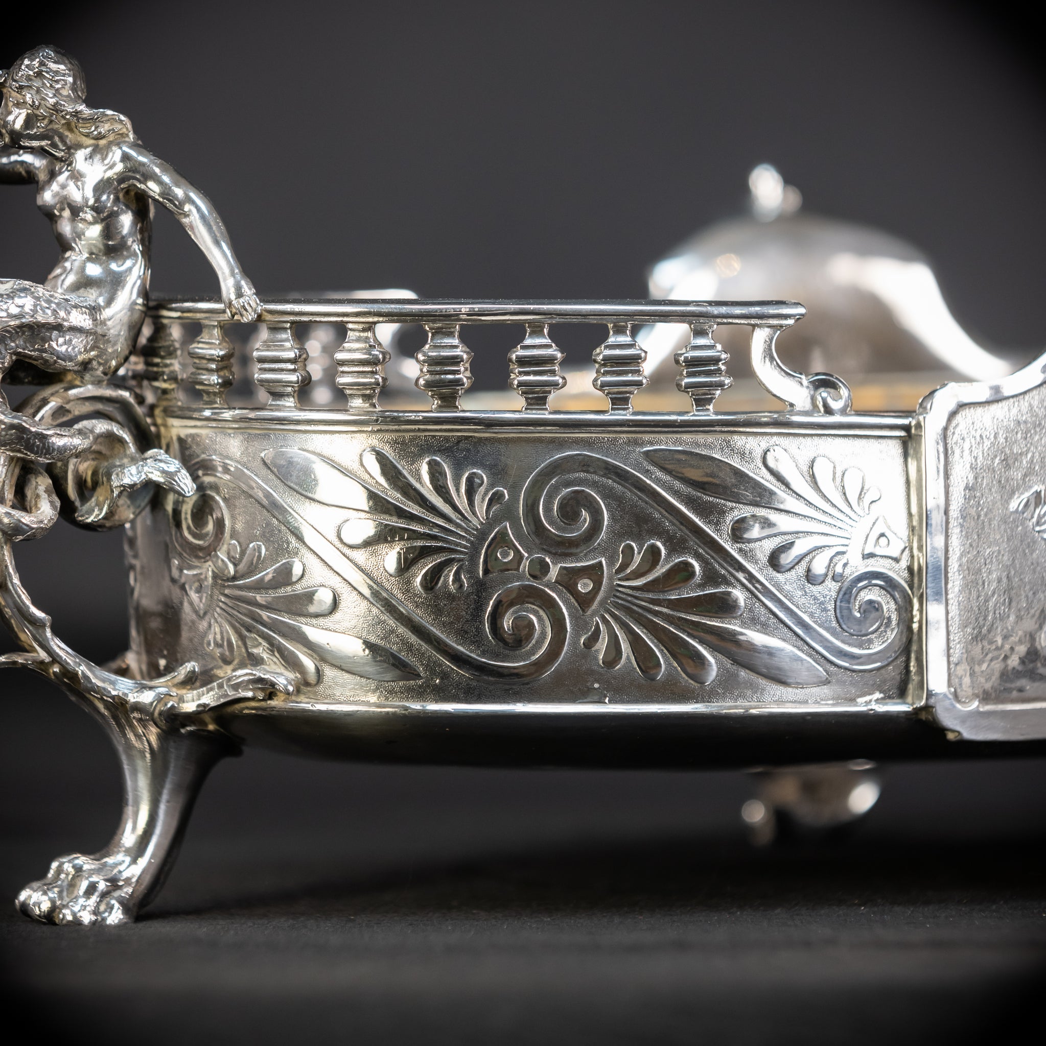 Jardiniere Silver Plated | French 1700s Baroque | 18.5”