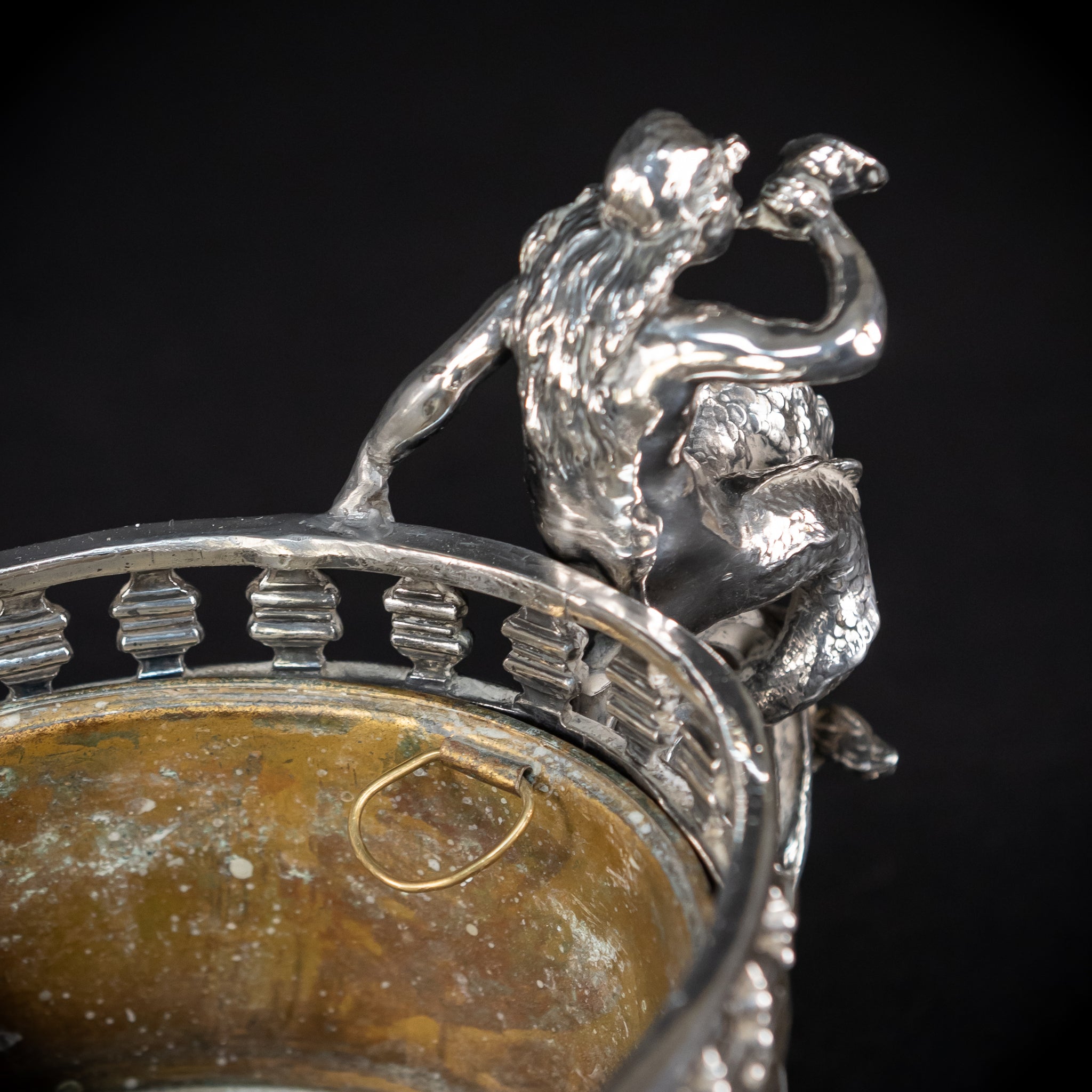 Jardiniere Silver Plated | French 1700s Baroque | 18.5”