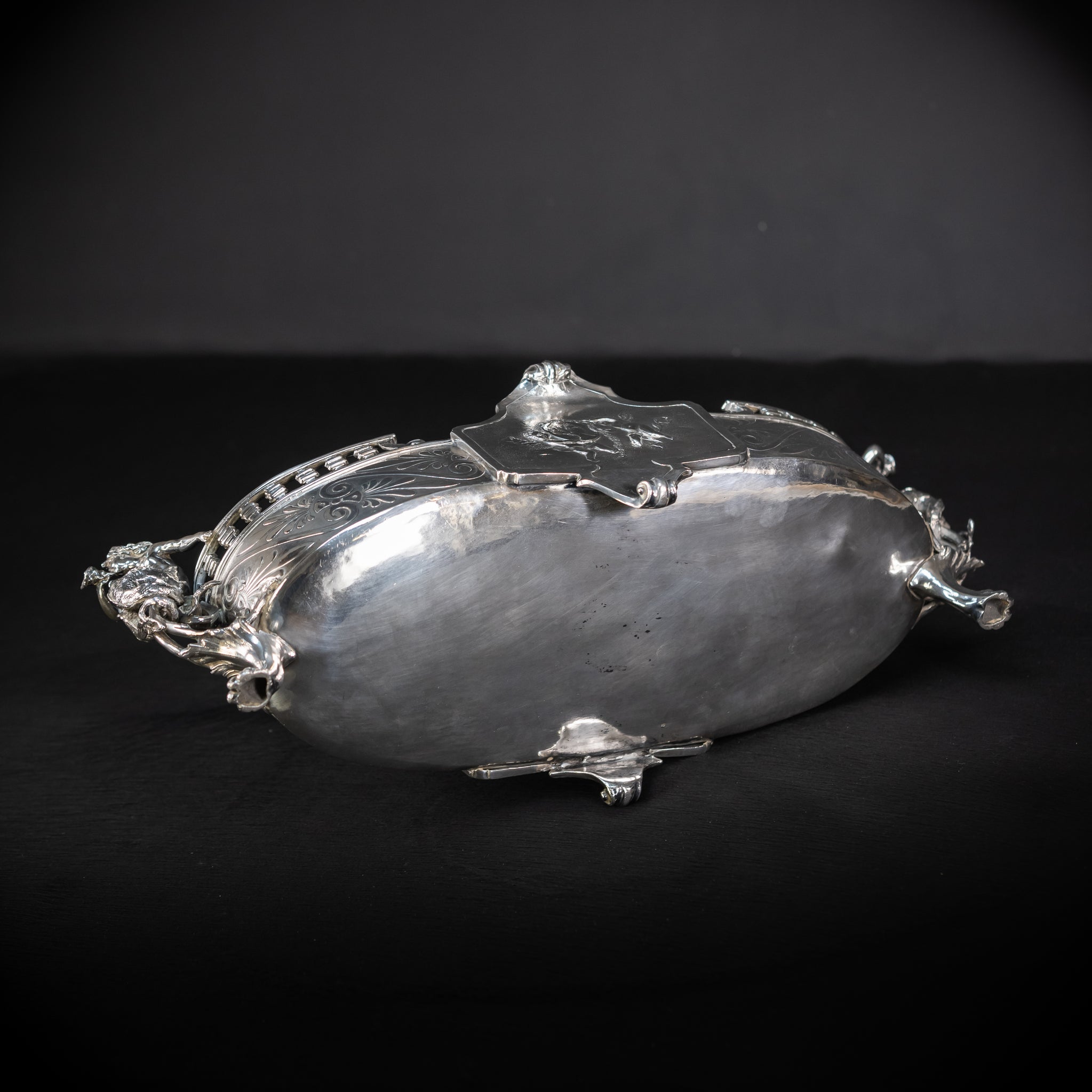 Jardiniere Silver Plated | French 1700s Baroque | 18.5”