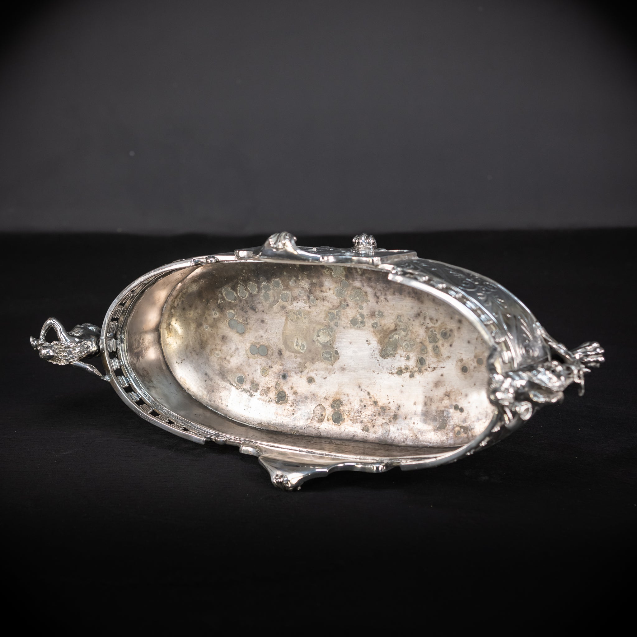 Jardiniere Silver Plated | French 1700s Baroque | 18.5”