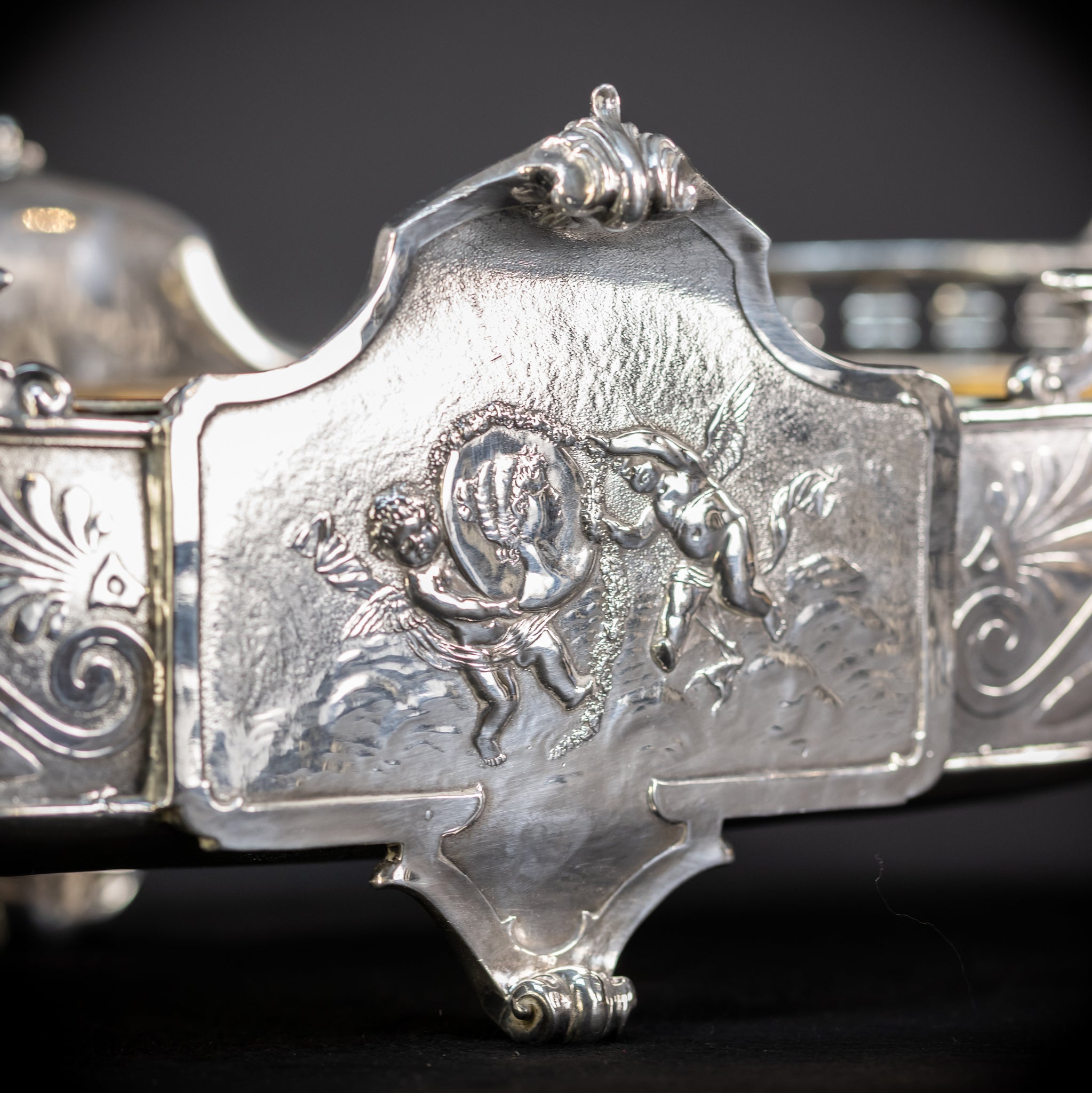 Jardiniere Silver Plated | French 1700s Baroque | 18.5”