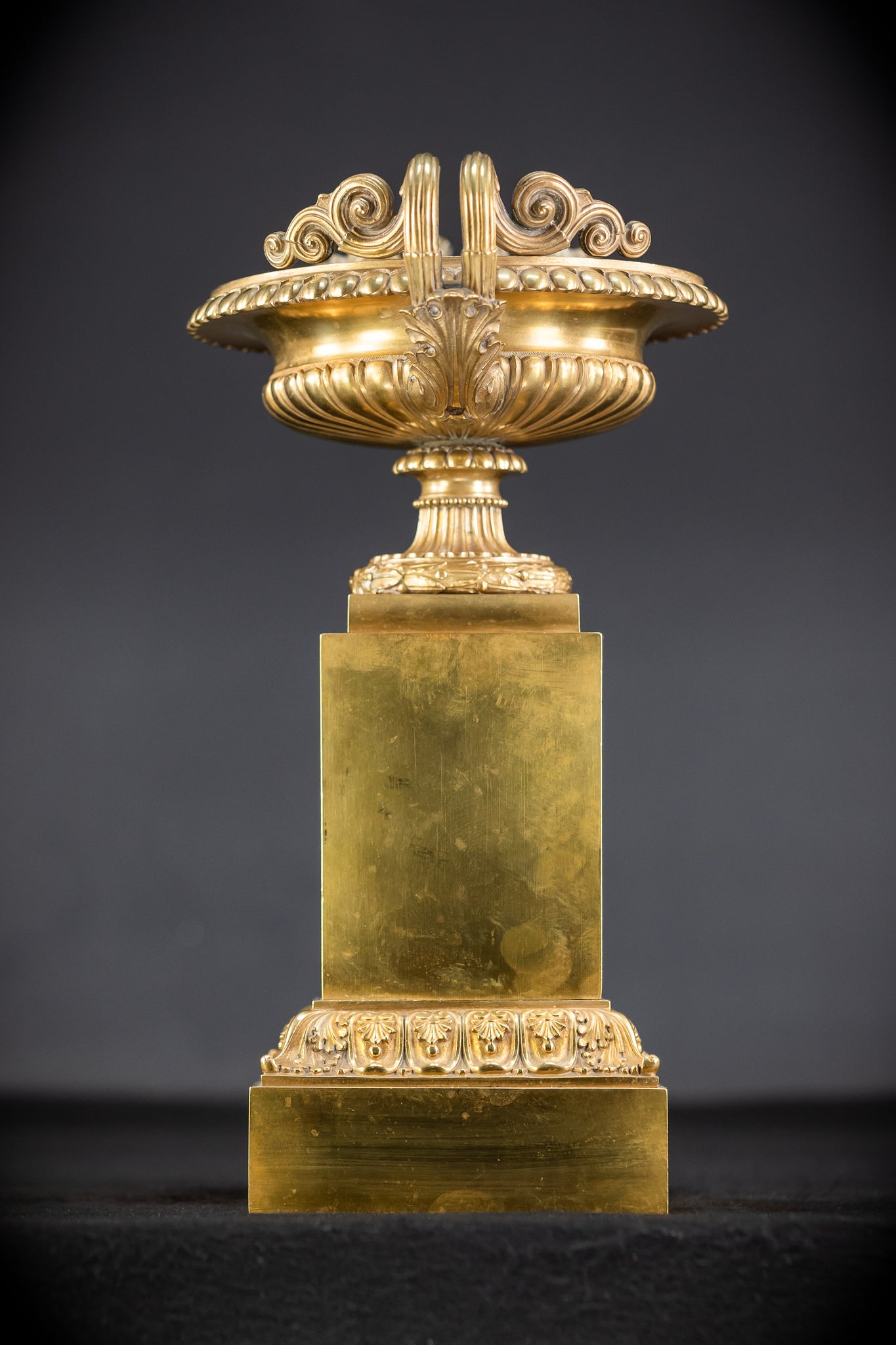 Pair of Urns / Tazze Gilded Bronze-Brass 1700s | 13”