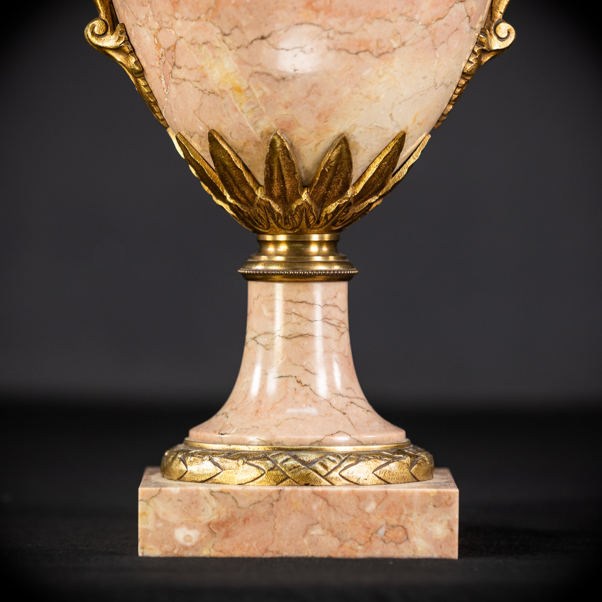 Pair of Urns / Cassolettes Marble and Gilt Bronze | 1800s Antique