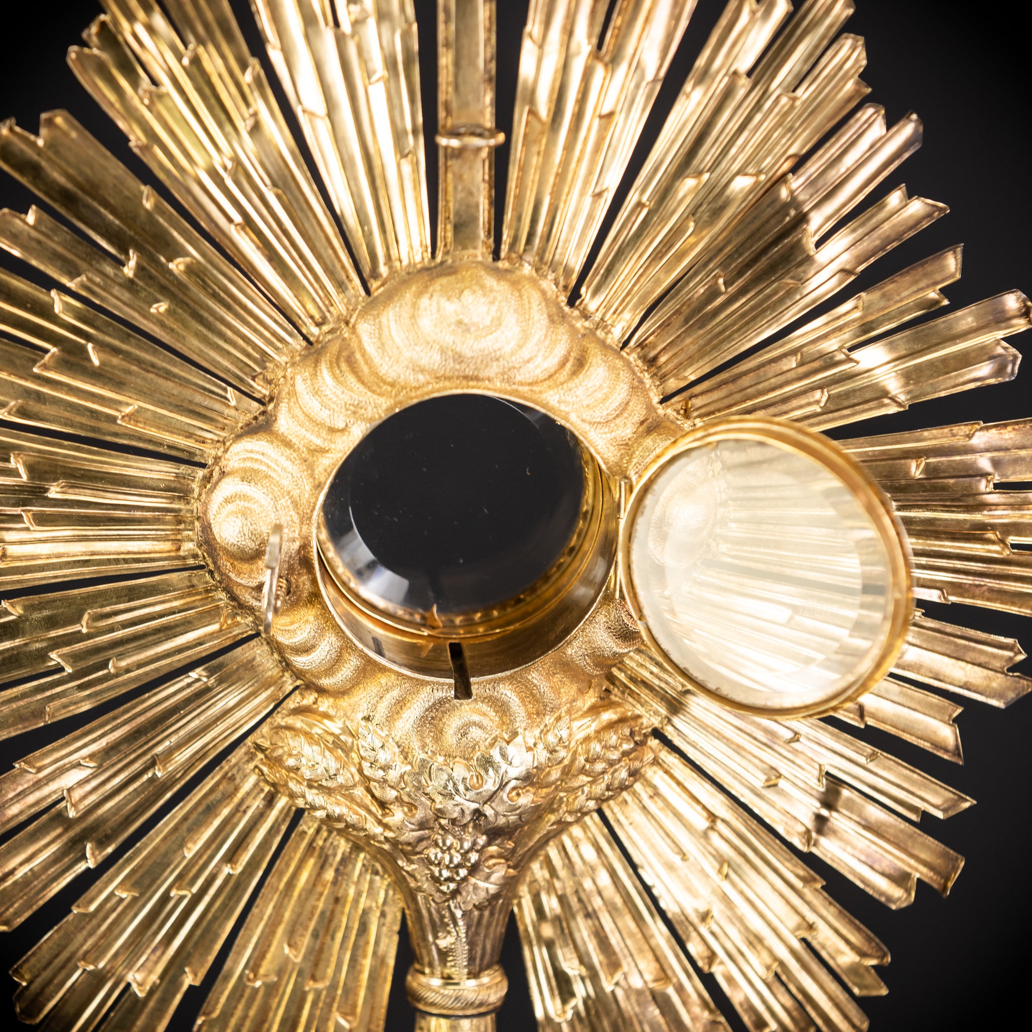 Monstrance Solid Silver Gilded | French 1800s | 21.5” / 54.5 cm