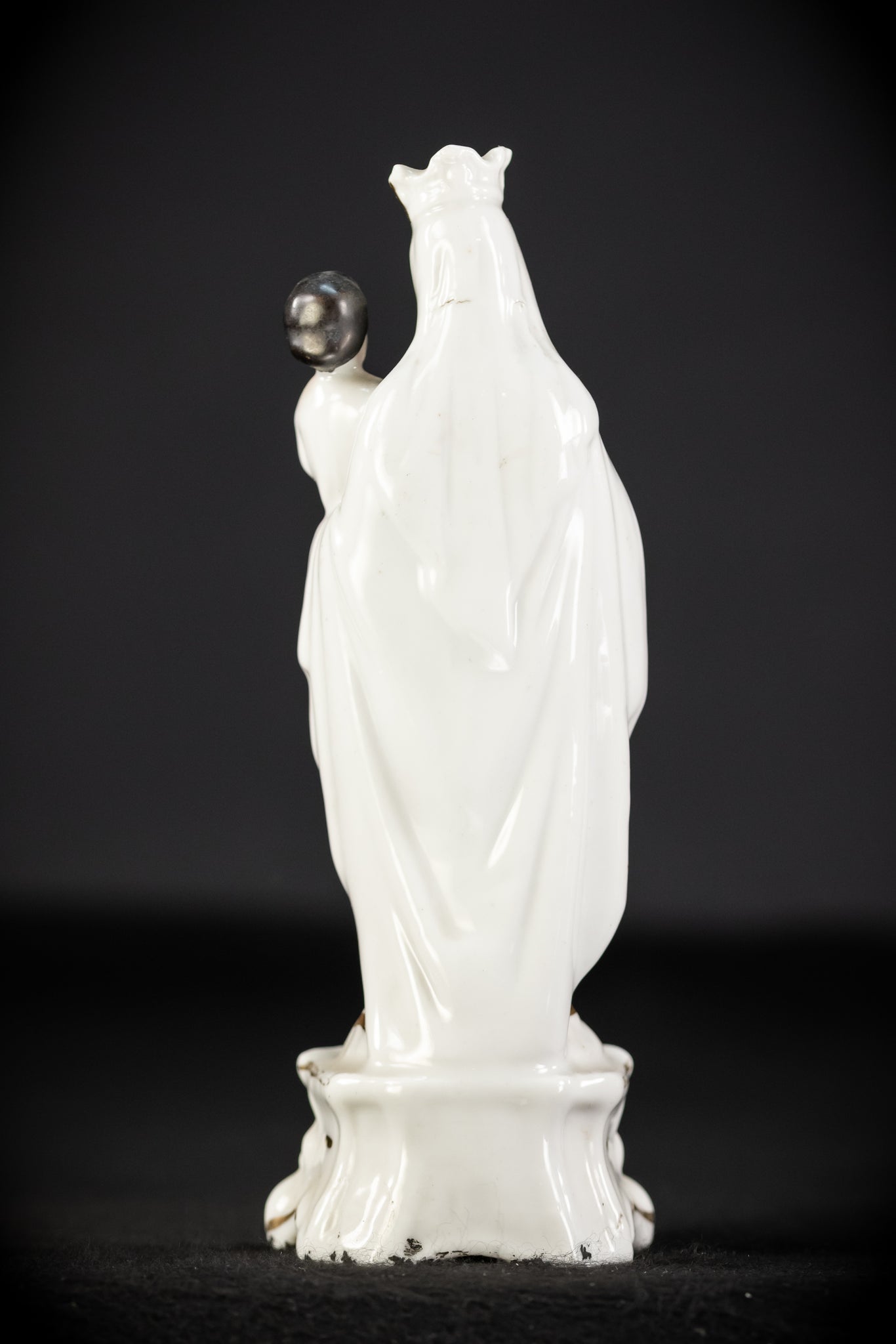 Virgin Mary Porcelain Statue | Antique