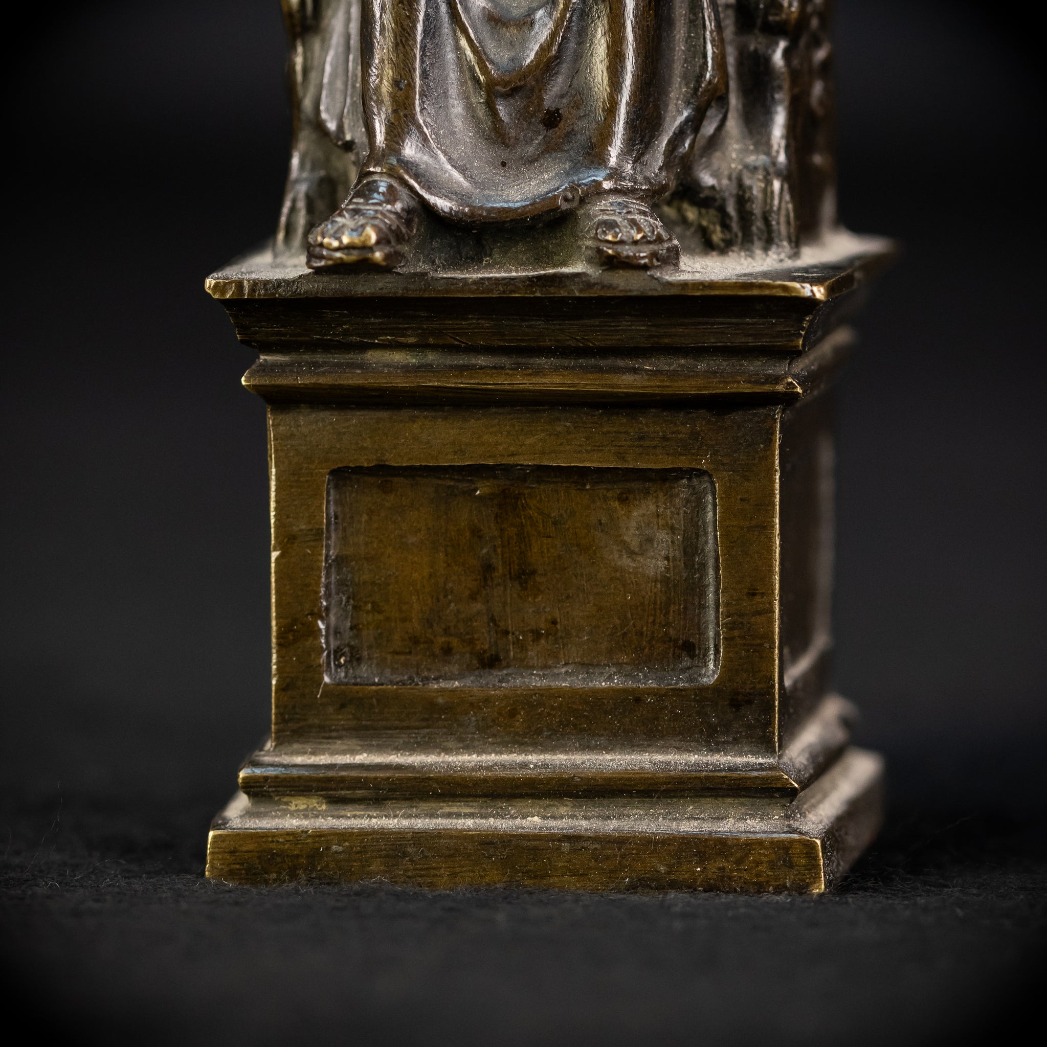 St Peter Bronze Statue | 1800s Antique | 5.5" / 14 cm