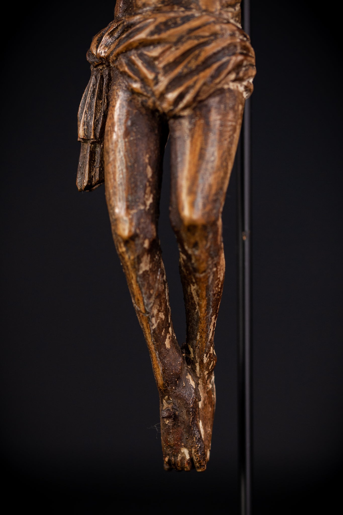 Corpus Christi Wooden | 1700s Antique | 10.6" / 31 cm
