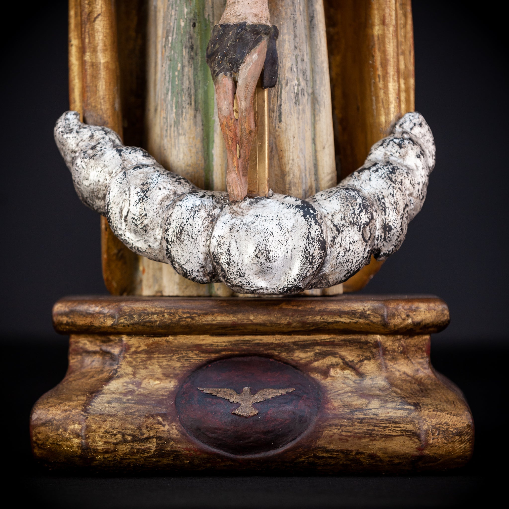 God The Father Sculpture | 1700s Antique | 22" / 56 cm