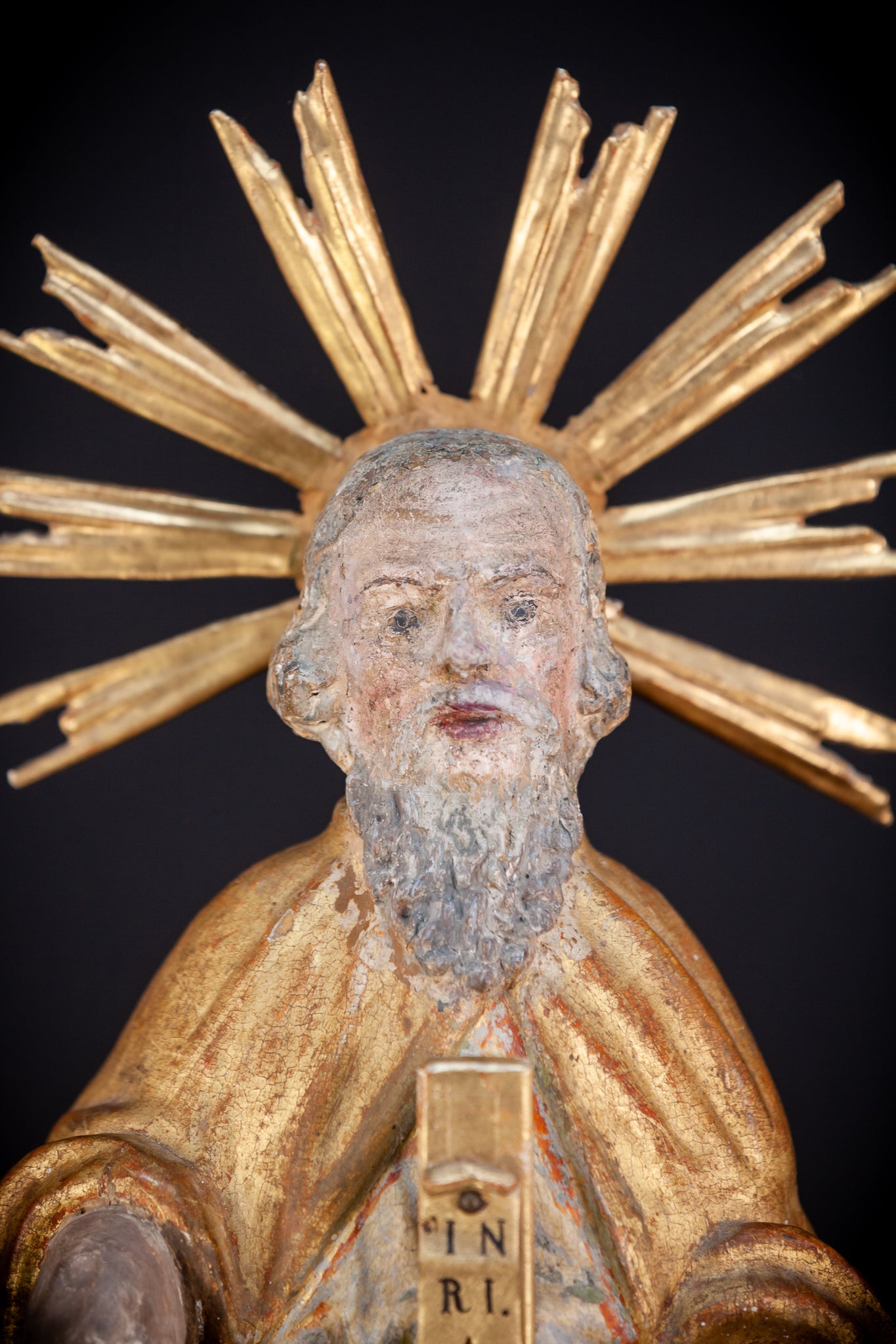 God The Father Sculpture | 1700s Antique | 22" / 56 cm