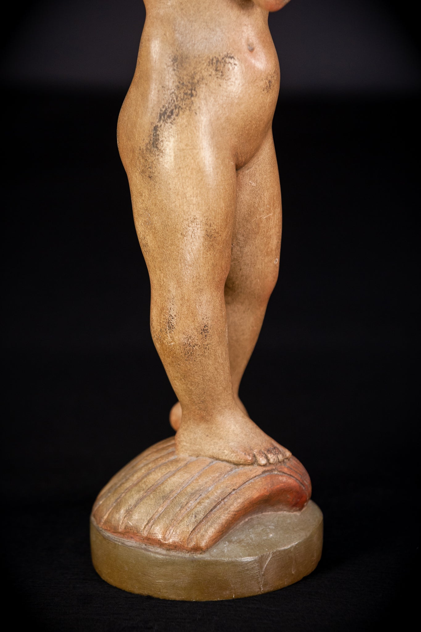 Angel Wood Carving Figure | Vintage | 16.1" / 41 cm